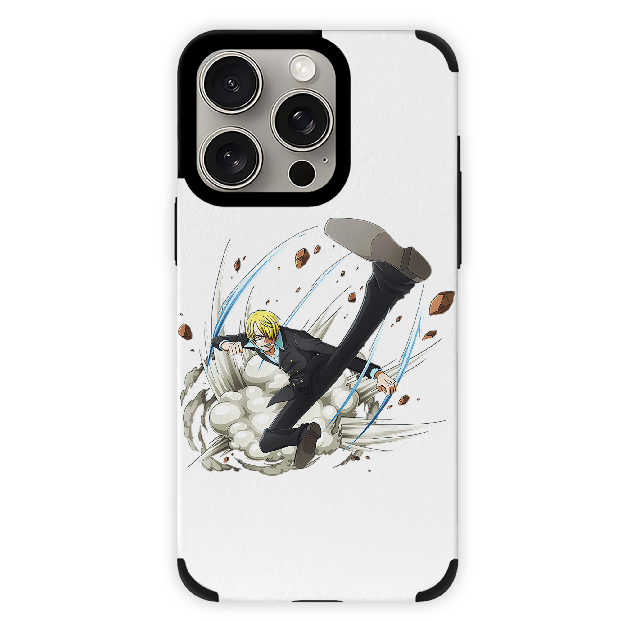 （画像用） ワンピース サンジ ONE PIECE Sanji 【iPhone15ProMax対応】 PUレザー スマホケース 耐衝撃＆黄変防止