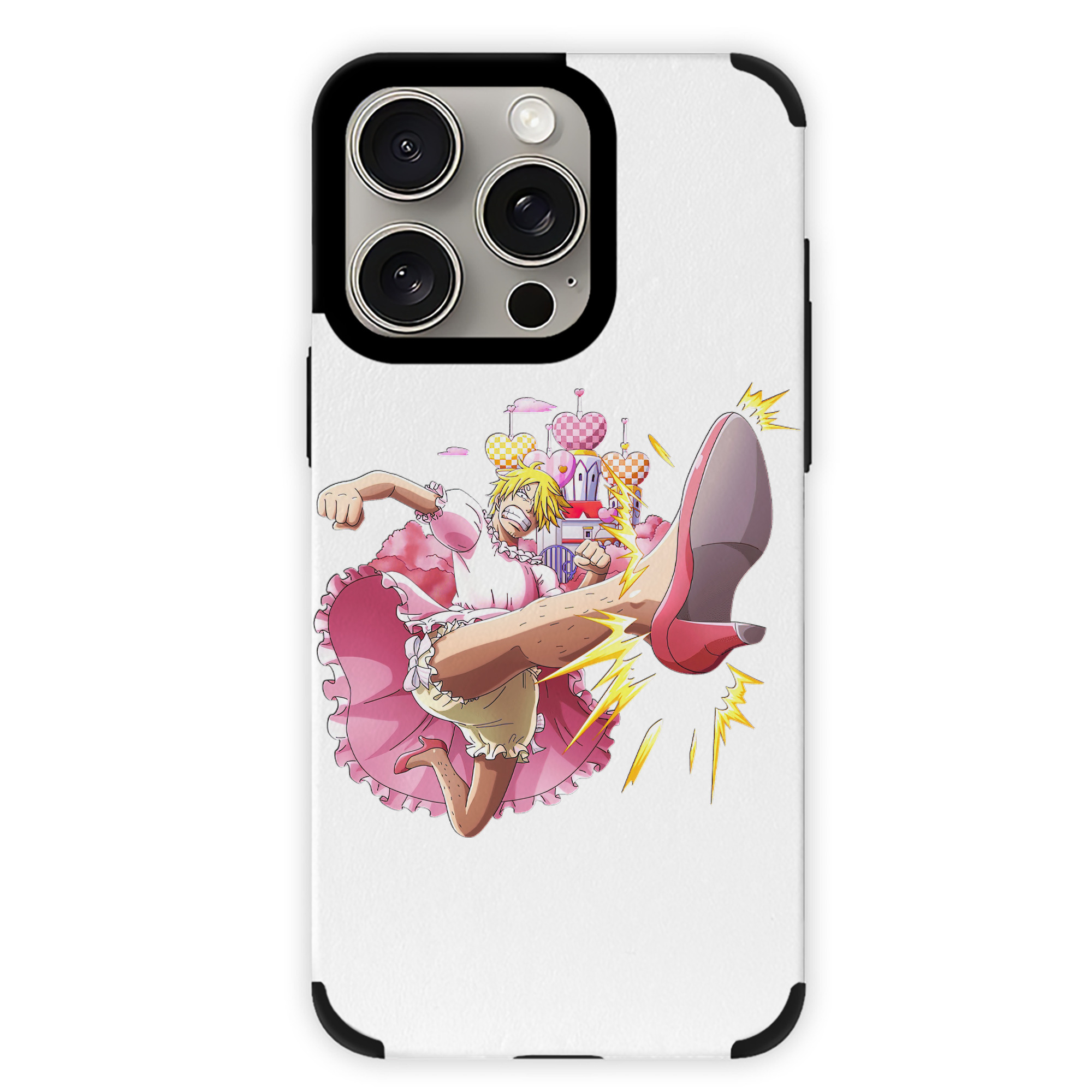 （画像用） ワンピース サンジ ONE PIECE Sanji 【iPhone15ProMax対応】 PUレザー スマホケース 耐衝撃＆黄変防止