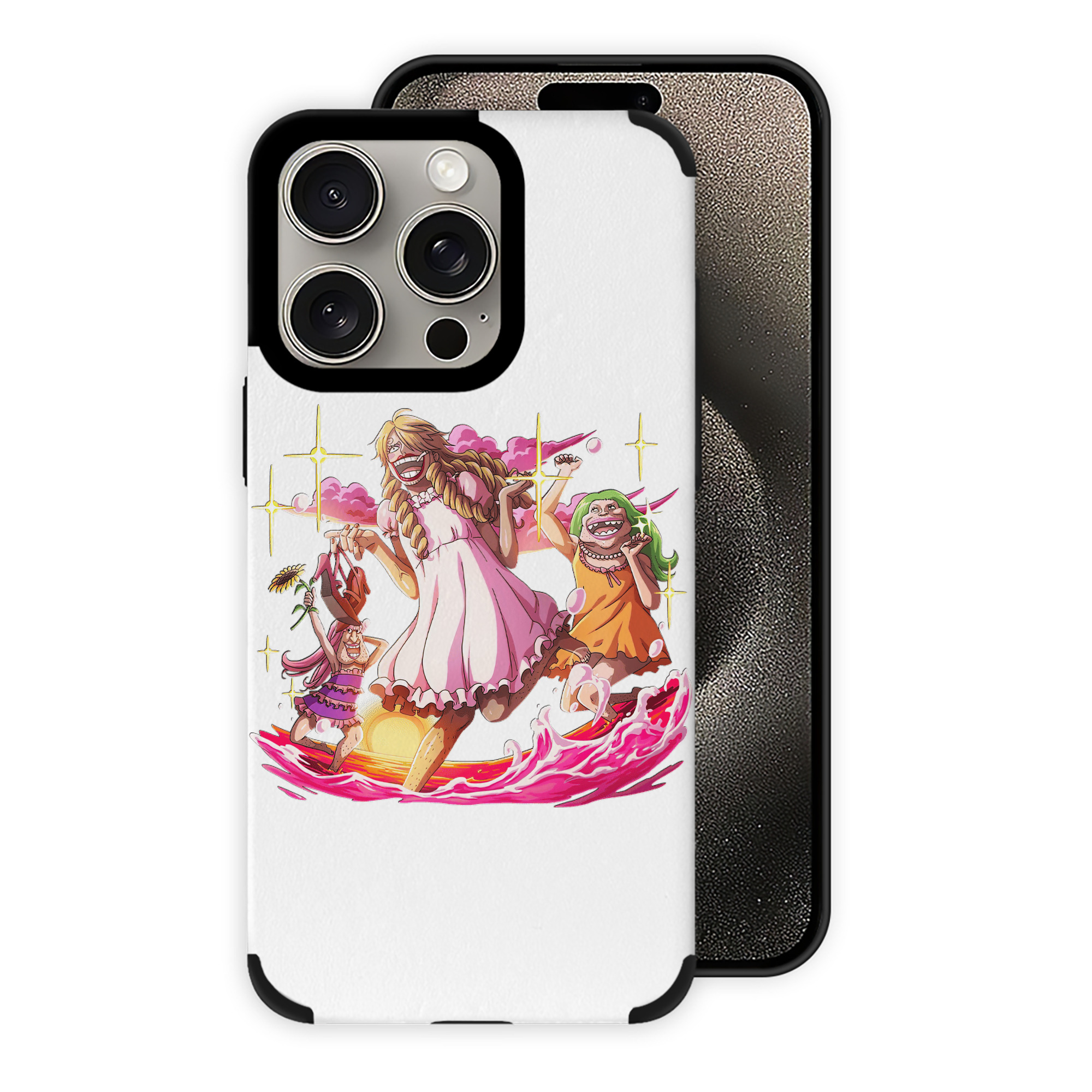 （画像用） ワンピース サンジ ONE PIECE Sanji 【iPhone15ProMax対応】 PUレザー スマホケース 耐衝撃＆黄変防止