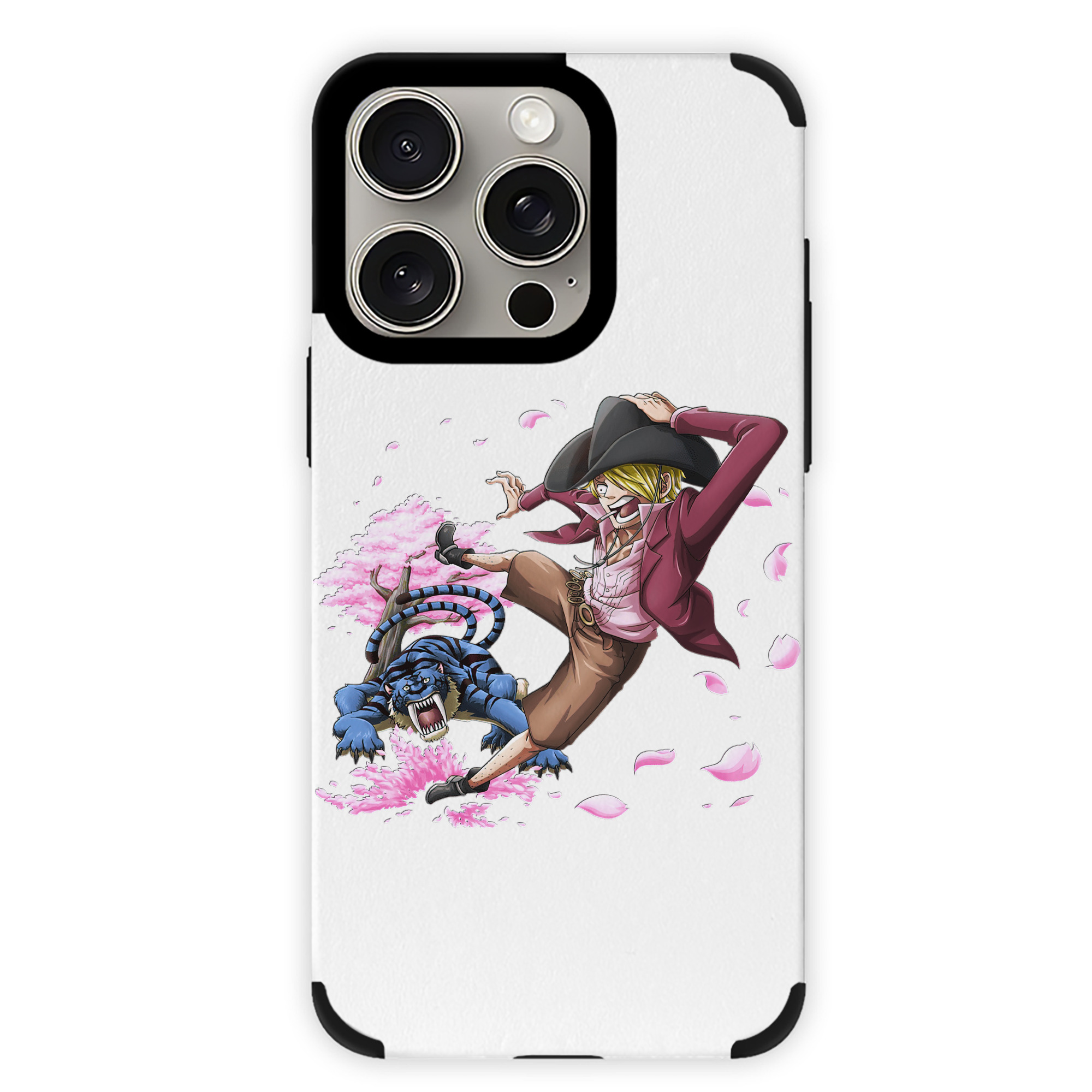 （画像用） ワンピース サンジ ONE PIECE Sanji 【iPhone15ProMax対応】 PUレザー スマホケース 耐衝撃＆黄変防止