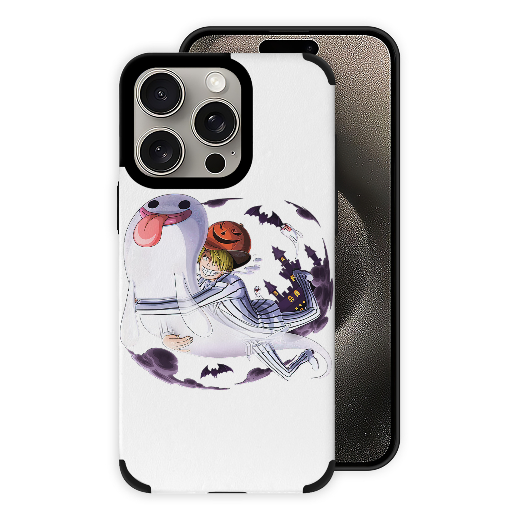 （画像用） ワンピース サンジ ONE PIECE Sanji 【iPhone15ProMax対応】 PUレザー スマホケース 耐衝撃＆黄変防止