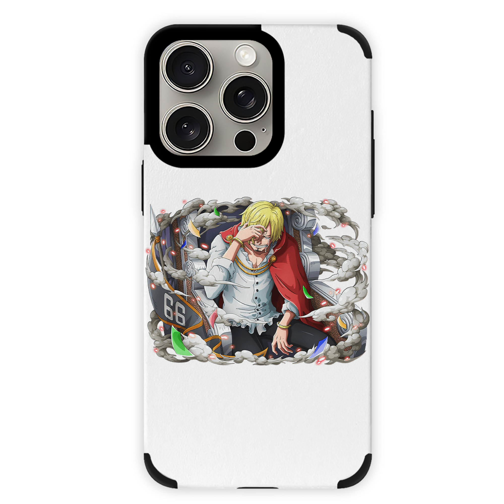 （画像用） ワンピース サンジ ONE PIECE Sanji 【iPhone15ProMax対応】 PUレザー スマホケース 耐衝撃＆黄変防止