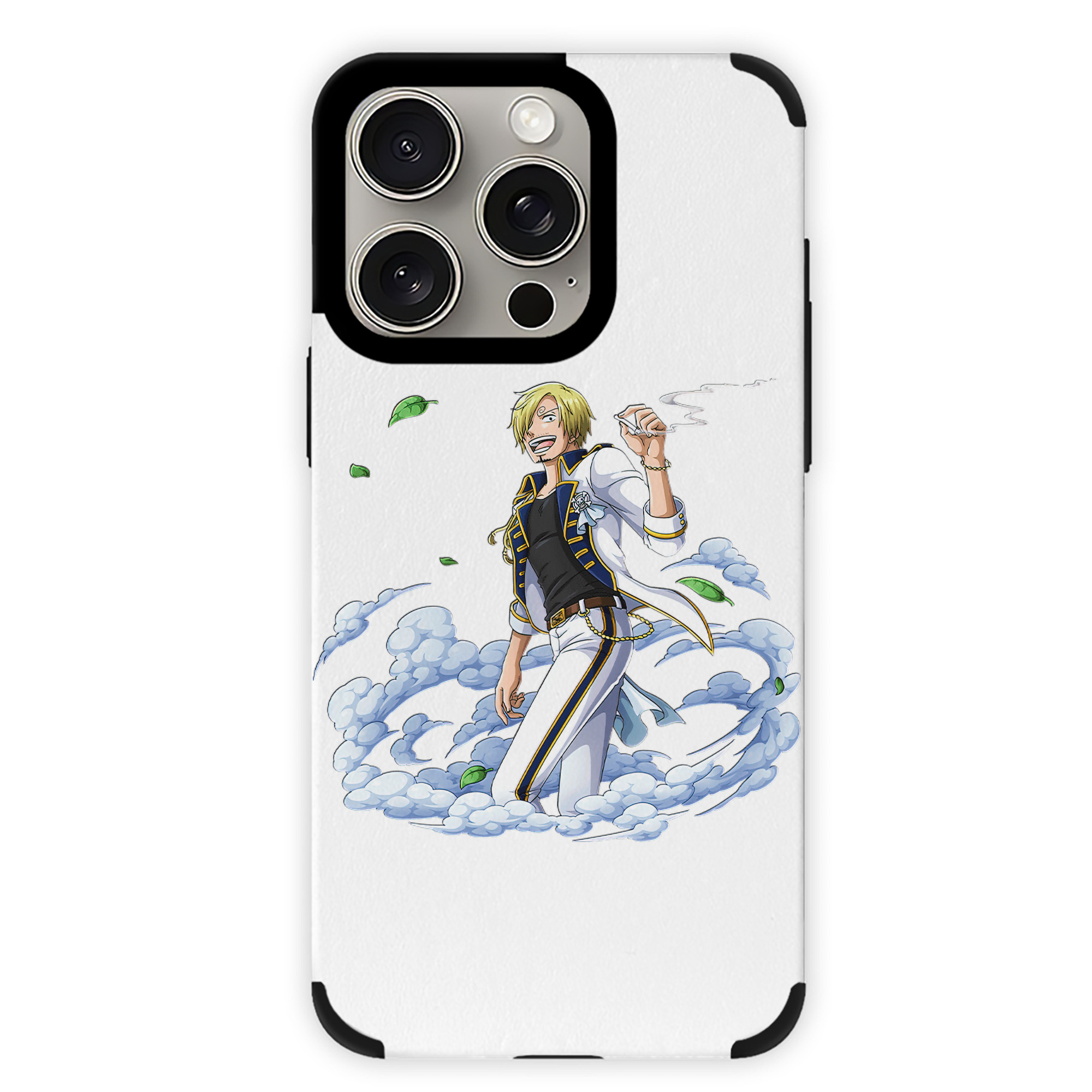 （画像用） ワンピース サンジ ONE PIECE Sanji 【iPhone15ProMax対応】 PUレザー スマホケース 耐衝撃＆黄変防止