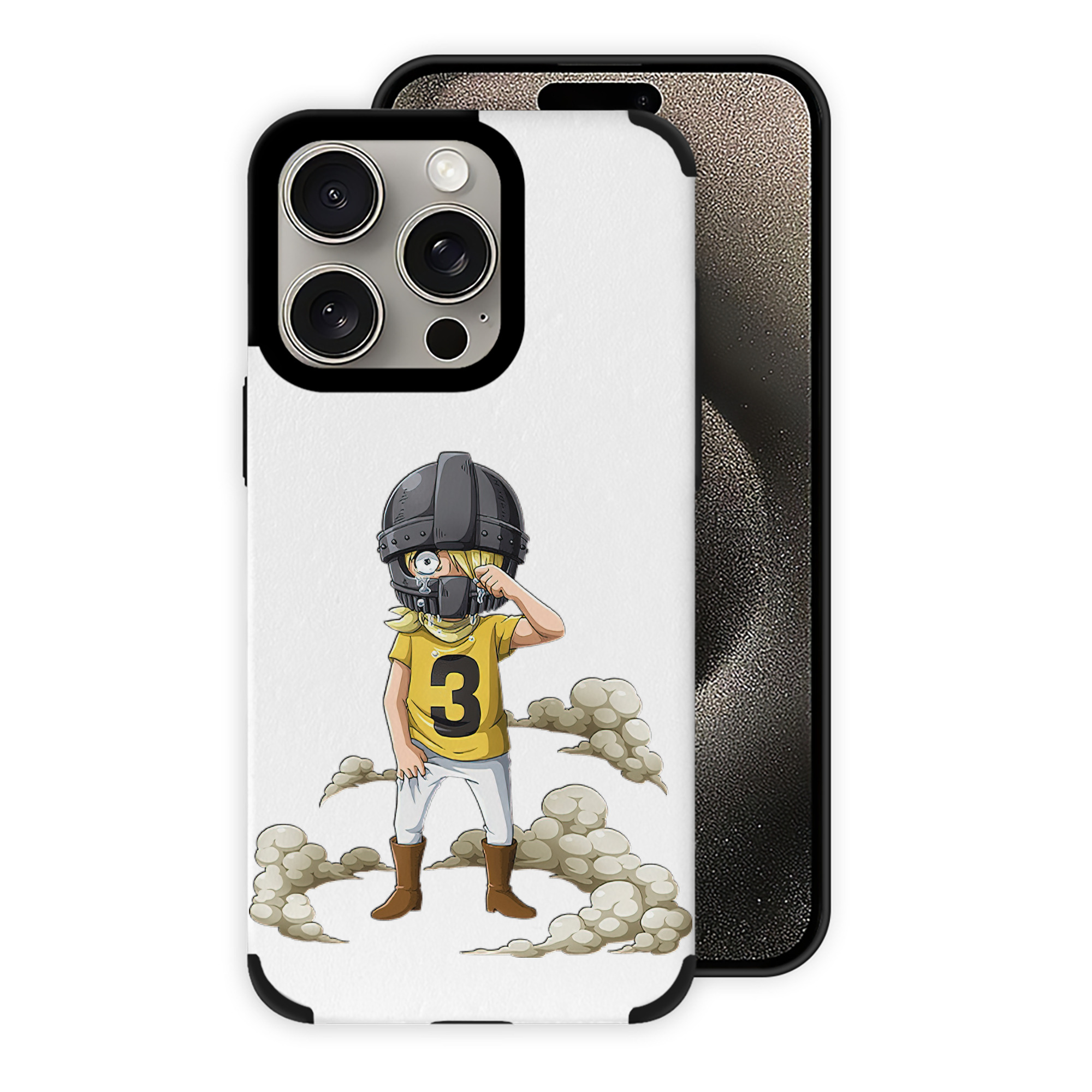 （画像用） ワンピース サンジ ONE PIECE Sanji 【iPhone15ProMax対応】 PUレザー スマホケース 耐衝撃＆黄変防止