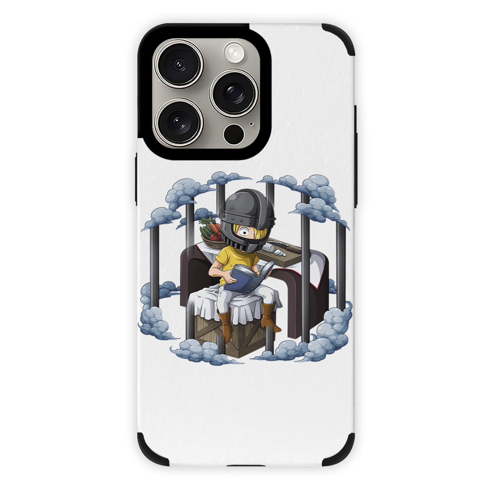 （画像用） ワンピース サンジ ONE PIECE Sanji 【iPhone15ProMax対応】 PUレザー スマホケース 耐衝撃＆黄変防止