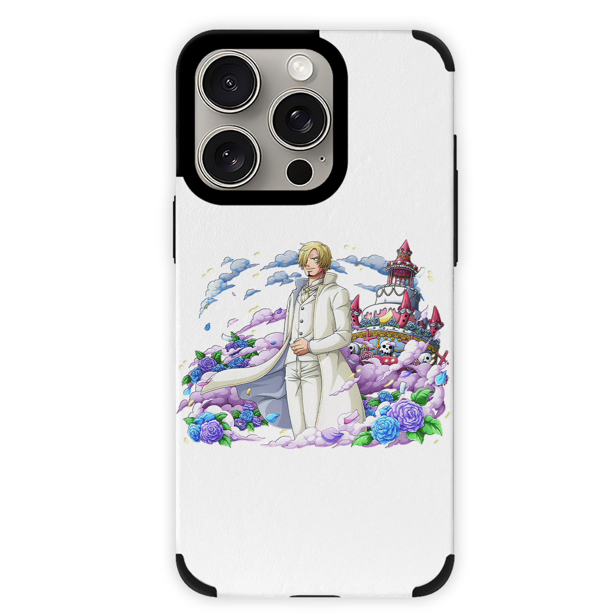 （画像用） ワンピース サンジ ONE PIECE Sanji 【iPhone15ProMax対応】 PUレザー スマホケース 耐衝撃＆黄変防止