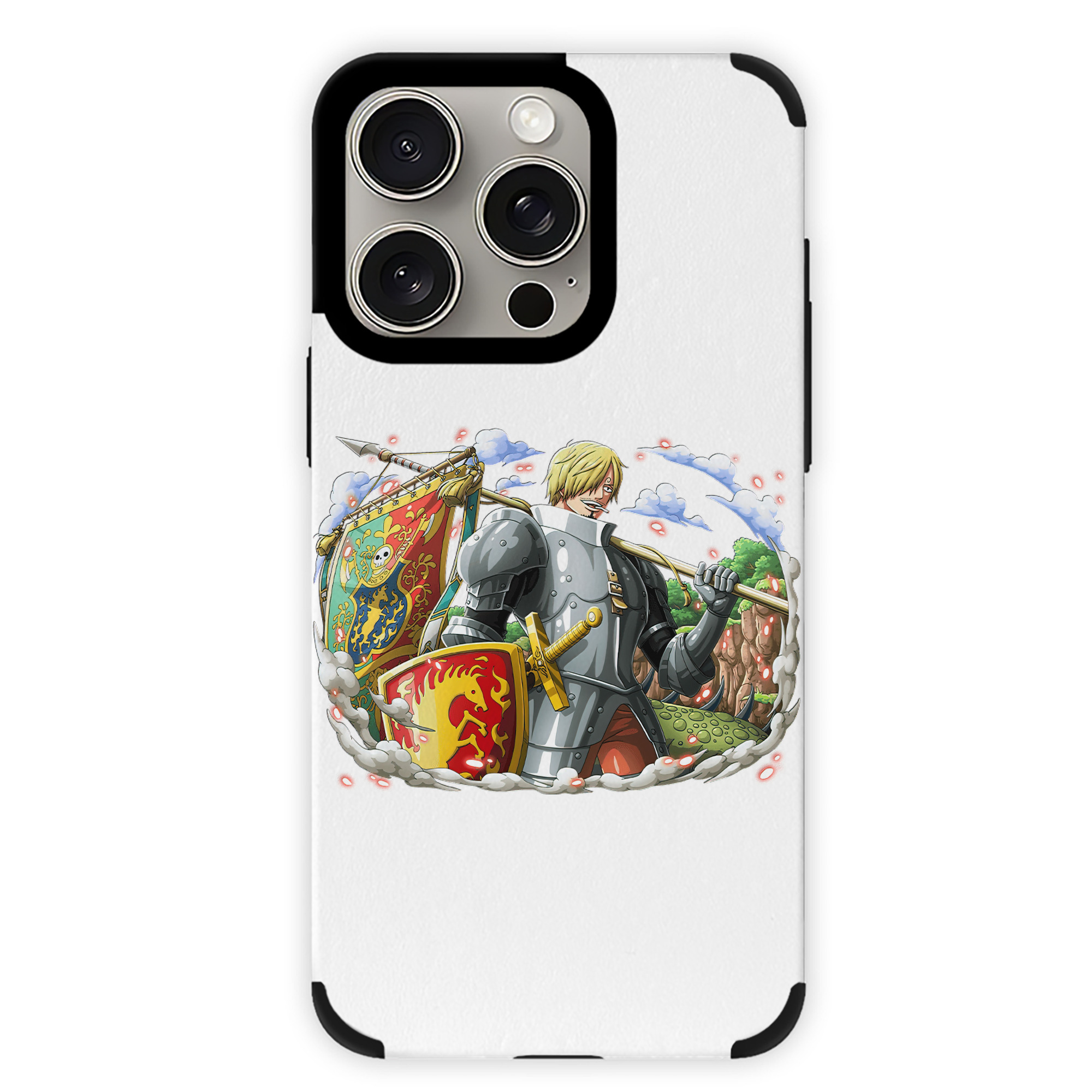 （画像用） ワンピース サンジ ONE PIECE Sanji 【iPhone15ProMax対応】 PUレザー スマホケース 耐衝撃＆黄変防止
