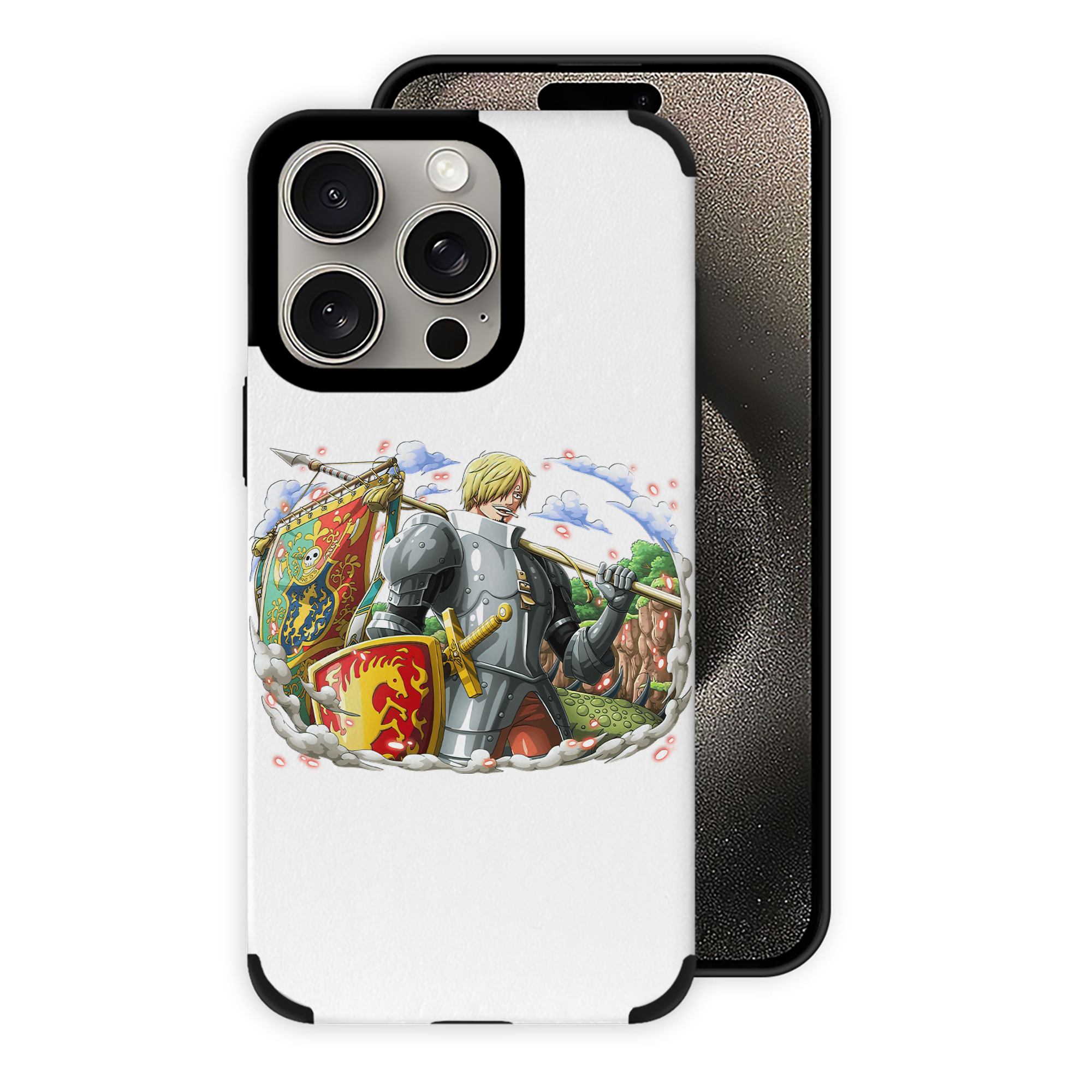 （画像用） ワンピース サンジ ONE PIECE Sanji 【iPhone15ProMax対応】 PUレザー スマホケース 耐衝撃＆黄変防止