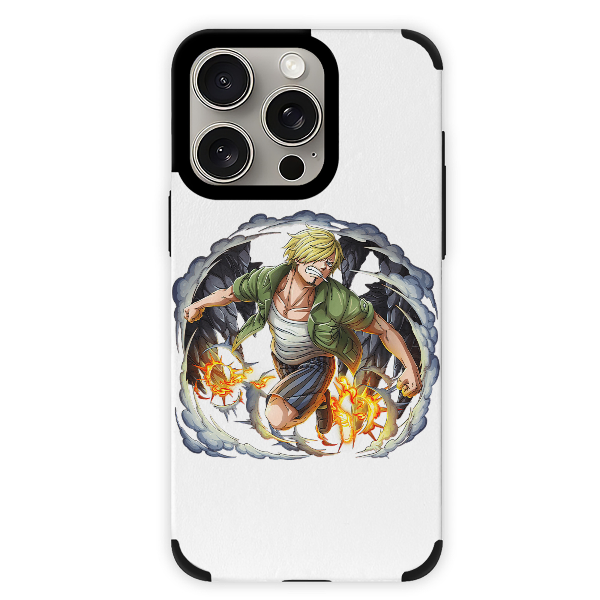 （画像用） ワンピース サンジ ONE PIECE Sanji 【iPhone15ProMax対応】 PUレザー スマホケース 耐衝撃＆黄変防止