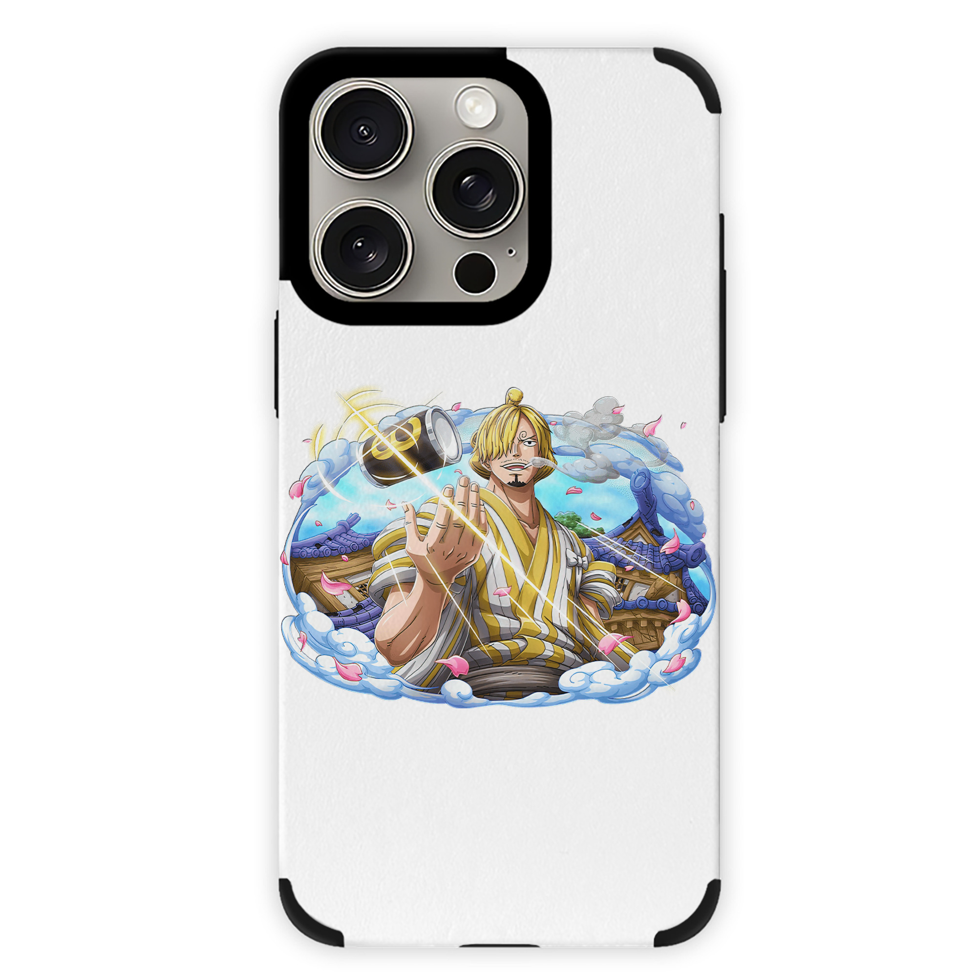 （画像用） ワンピース サンジ ONE PIECE Sanji 【iPhone15ProMax対応】 PUレザー スマホケース 耐衝撃＆黄変防止