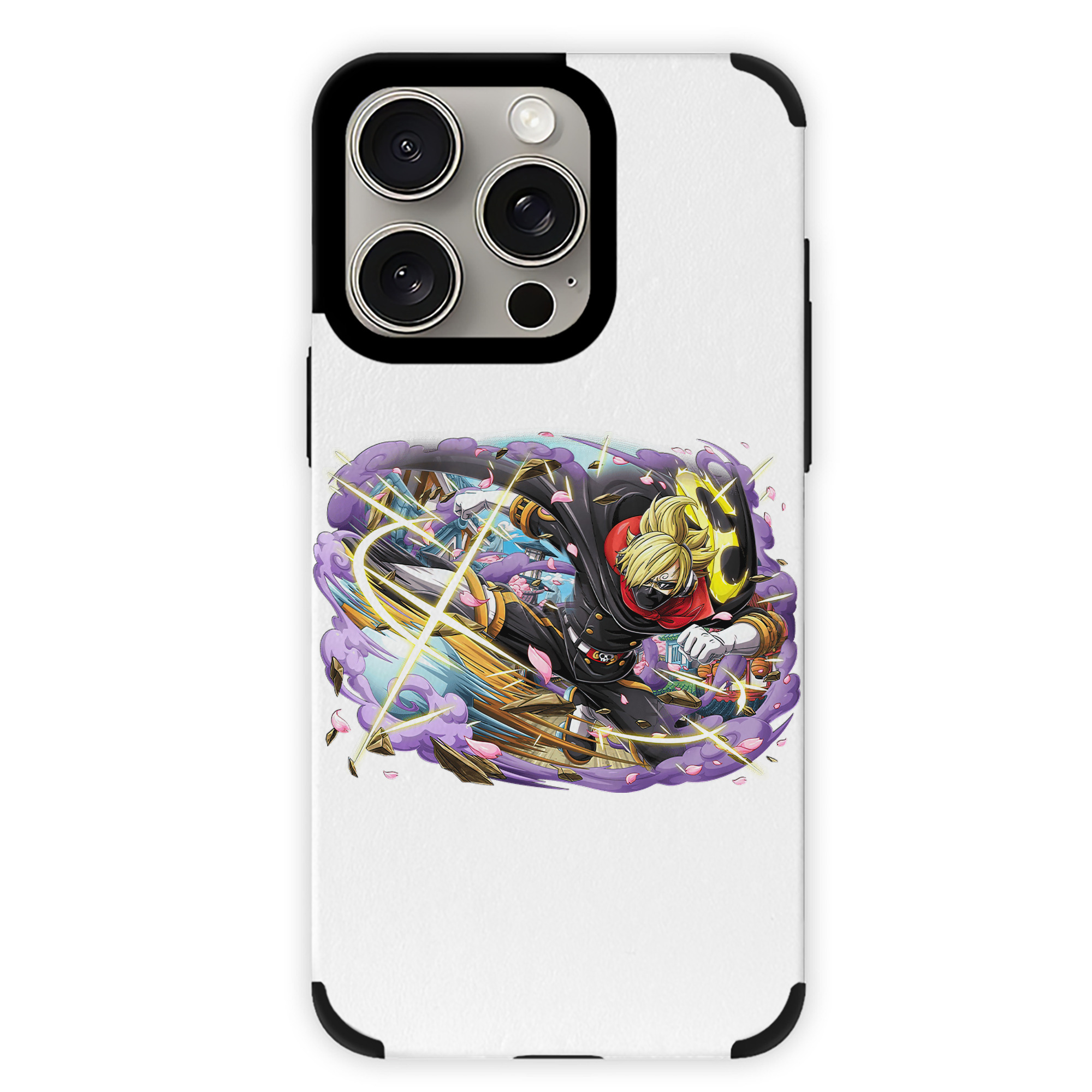 （画像用） ワンピース サンジ ONE PIECE Sanji 【iPhone15ProMax対応】 PUレザー スマホケース 耐衝撃＆黄変防止
