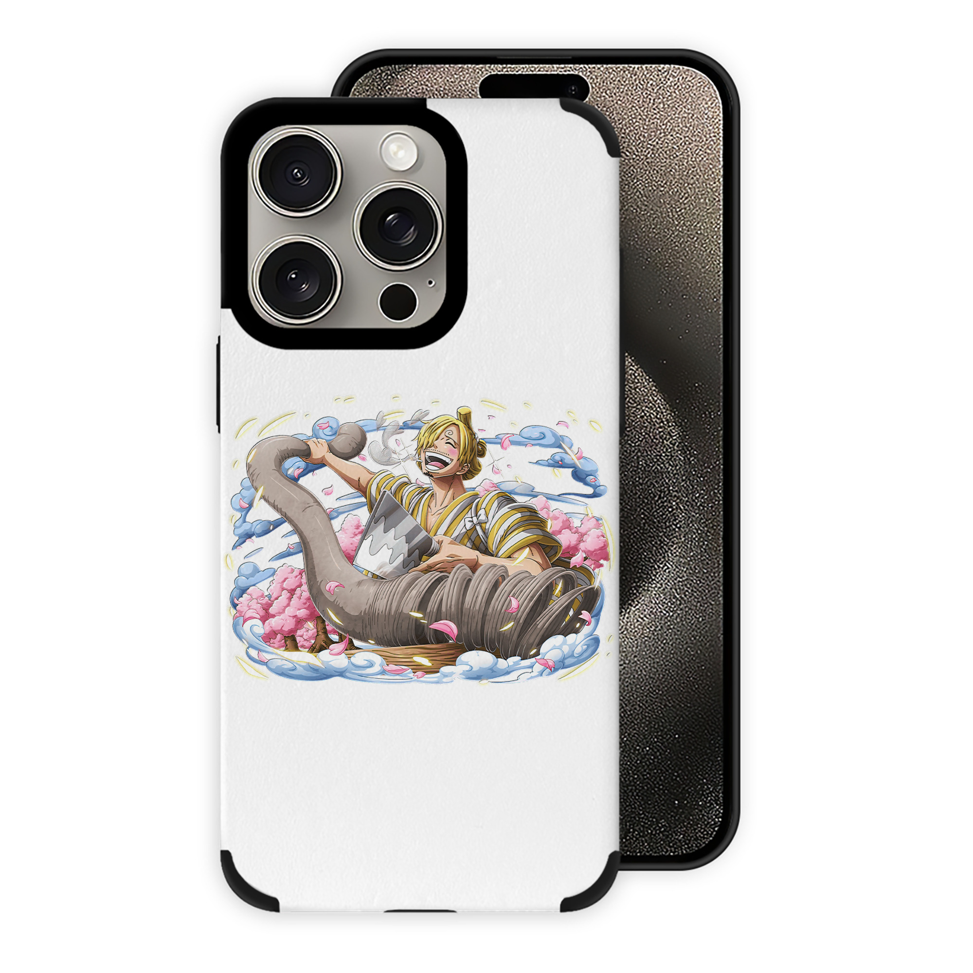 （画像用） ワンピース サンジ ONE PIECE Sanji 【iPhone15ProMax対応】 PUレザー スマホケース 耐衝撃＆黄変防止