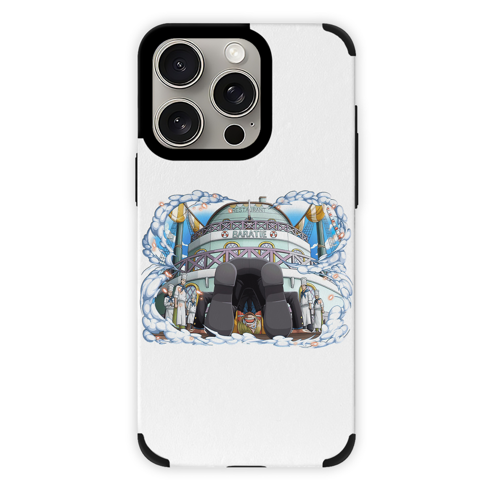 （画像用） ワンピース サンジ ONE PIECE Sanji 【iPhone15ProMax対応】 PUレザー スマホケース 耐衝撃＆黄変防止