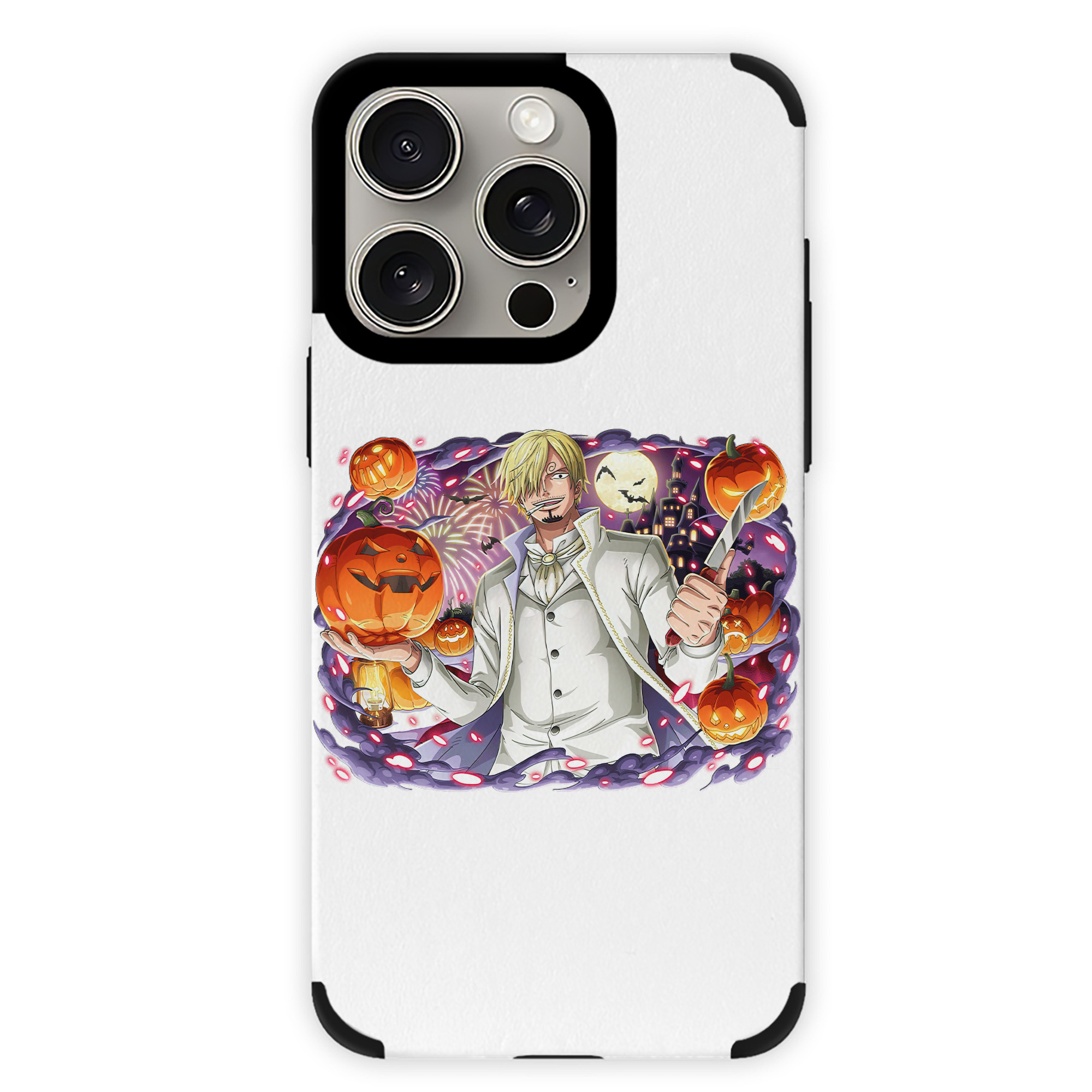 （画像用） ワンピース サンジ ONE PIECE Sanji 【iPhone15ProMax対応】 PUレザー スマホケース 耐衝撃＆黄変防止