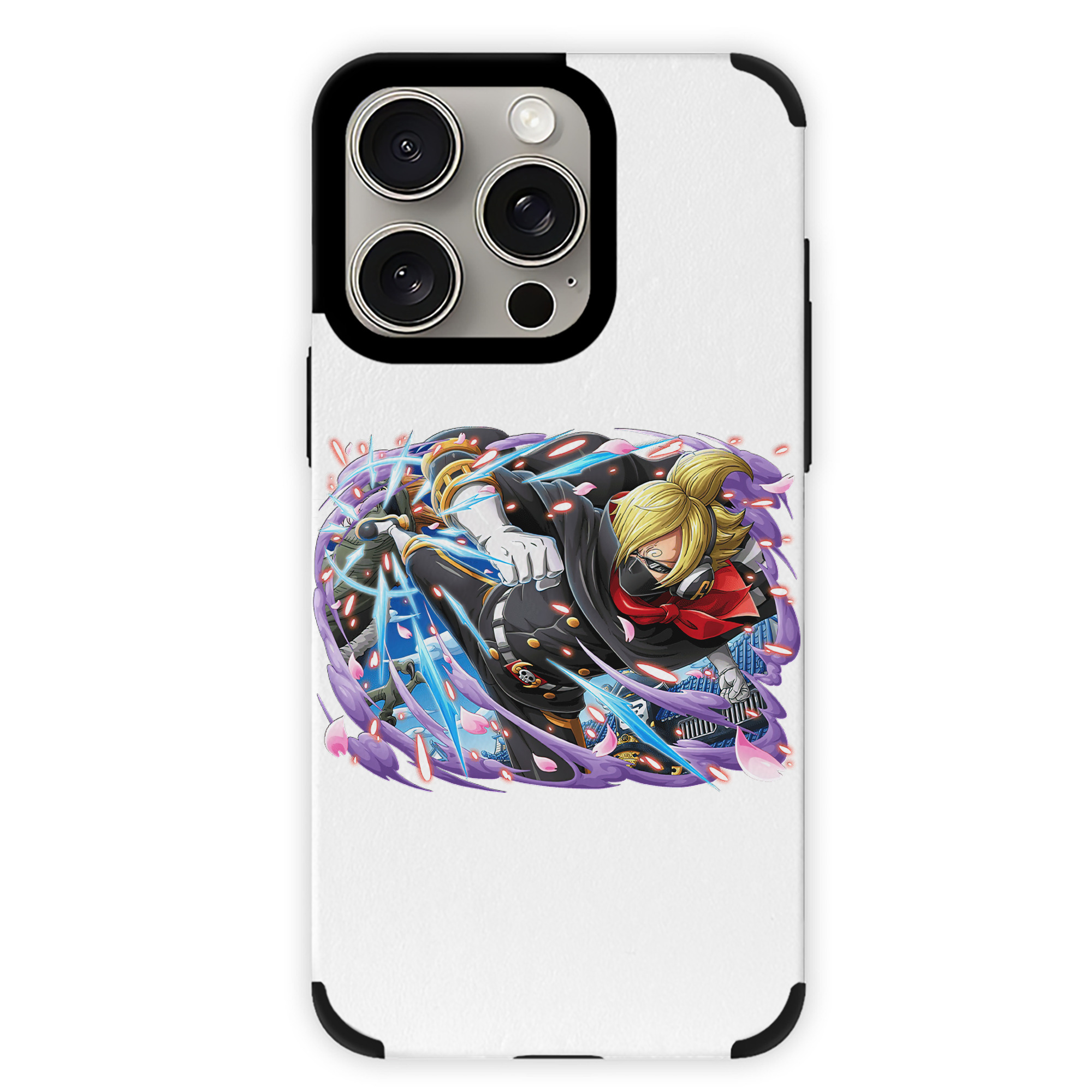 （画像用） ワンピース サンジ ONE PIECE Sanji 【iPhone15ProMax対応】 PUレザー スマホケース 耐衝撃＆黄変防止