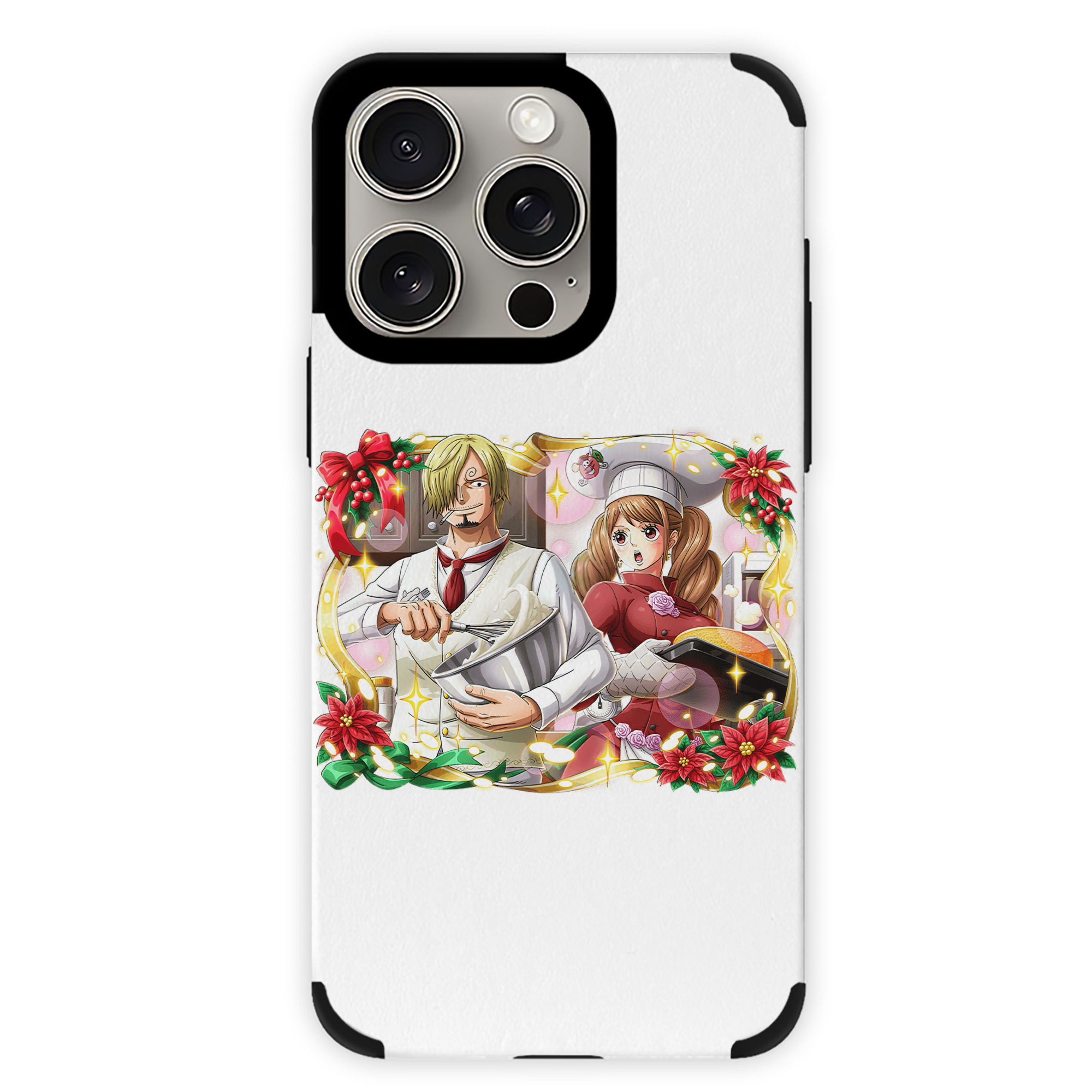 （画像用） ワンピース サンジ ONE PIECE Sanji 【iPhone15ProMax対応】 PUレザー スマホケース 耐衝撃＆黄変防止