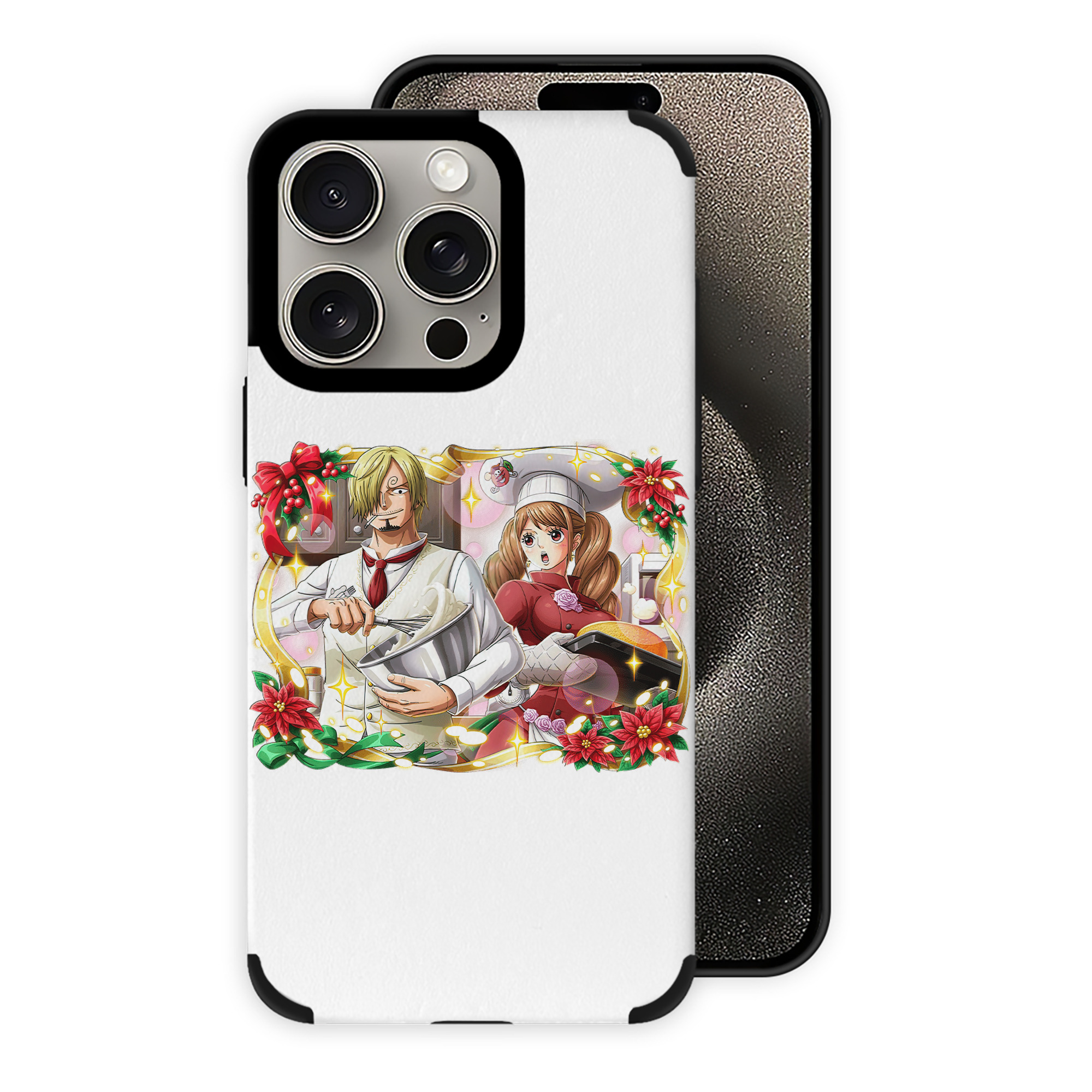 （画像用） ワンピース サンジ ONE PIECE Sanji 【iPhone15ProMax対応】 PUレザー スマホケース 耐衝撃＆黄変防止