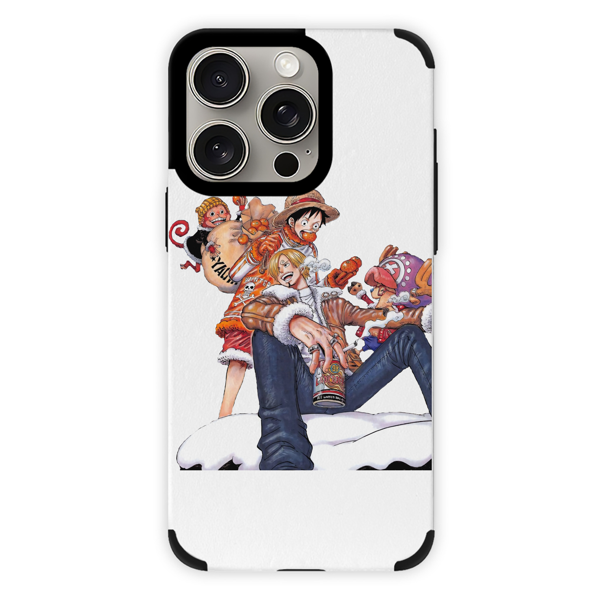 （画像用） ワンピース サンジ ONE PIECE Sanji 【iPhone15ProMax対応】 PUレザー スマホケース 耐衝撃＆黄変防止