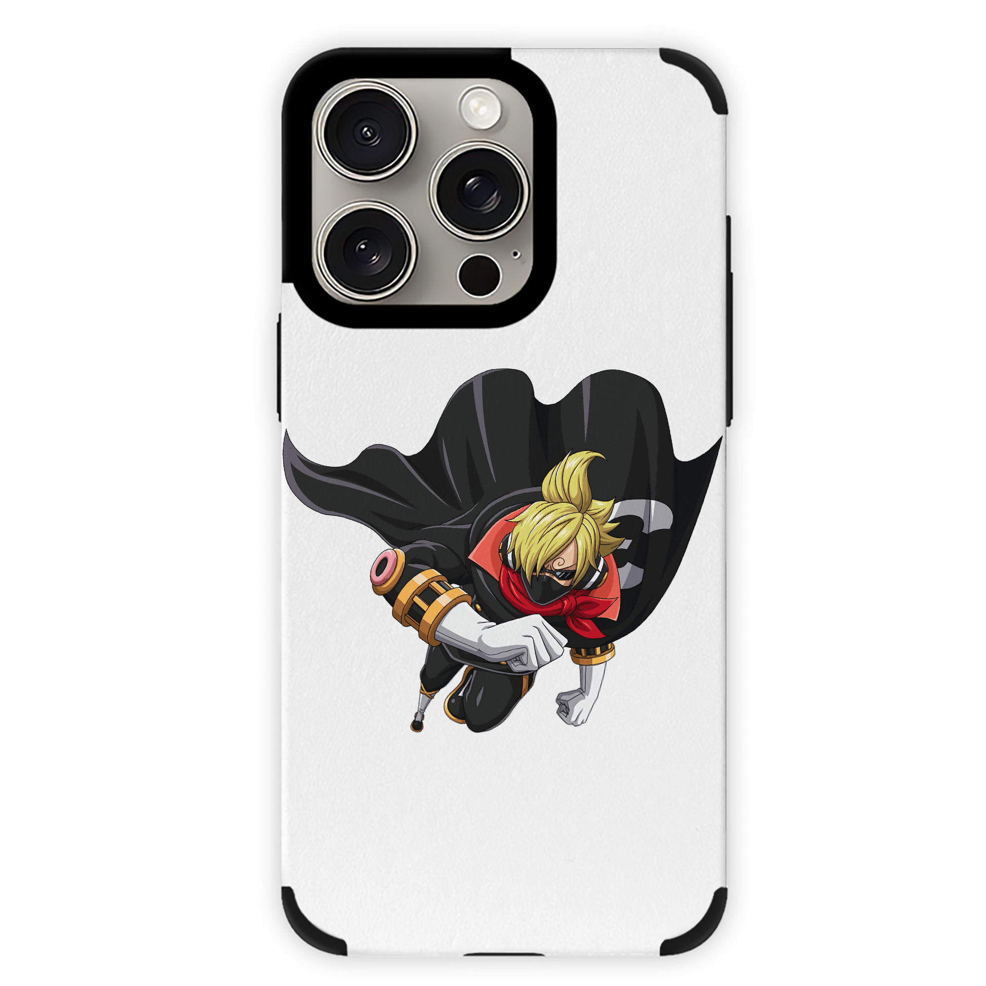 （画像用） ワンピース サンジ ONE PIECE Sanji 【iPhone15ProMax対応】 PUレザー スマホケース 耐衝撃＆黄変防止
