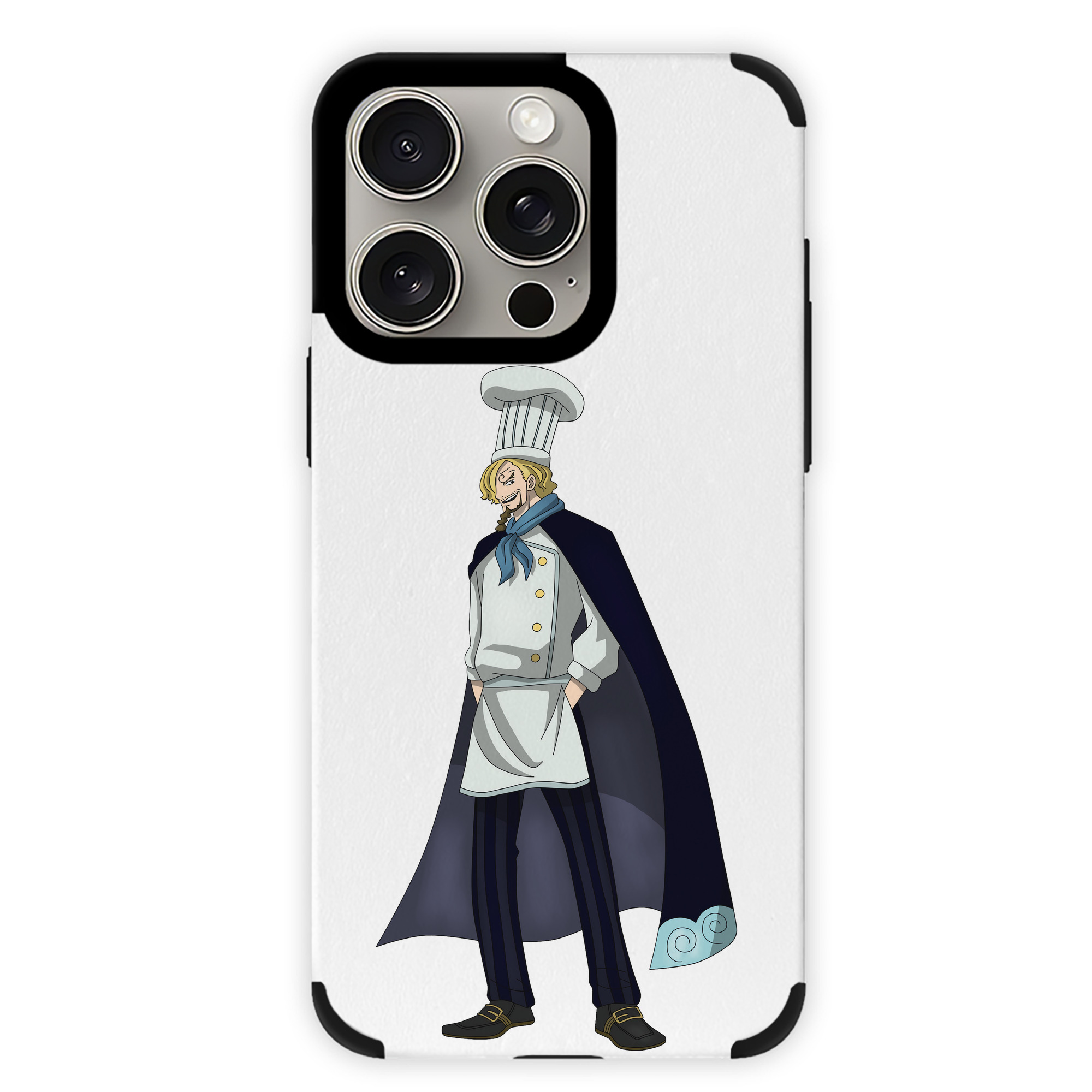（画像用） ワンピース サンジ ONE PIECE Sanji 【iPhone15ProMax対応】 PUレザー スマホケース 耐衝撃＆黄変防止