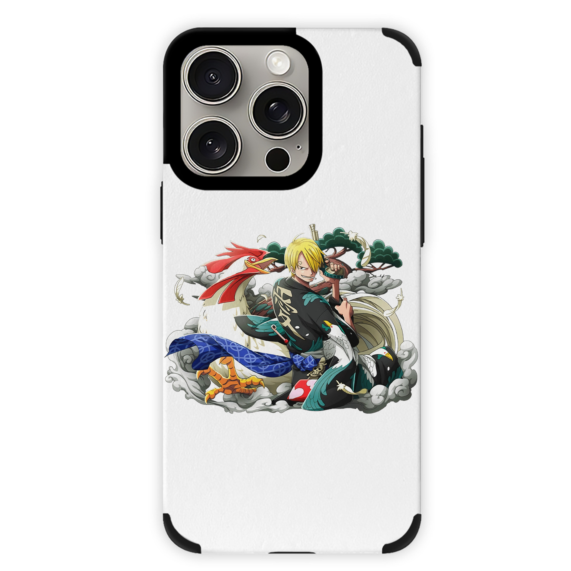（画像用） ワンピース サンジ ONE PIECE Sanji 【iPhone15ProMax対応】 PUレザー スマホケース 耐衝撃＆黄変防止