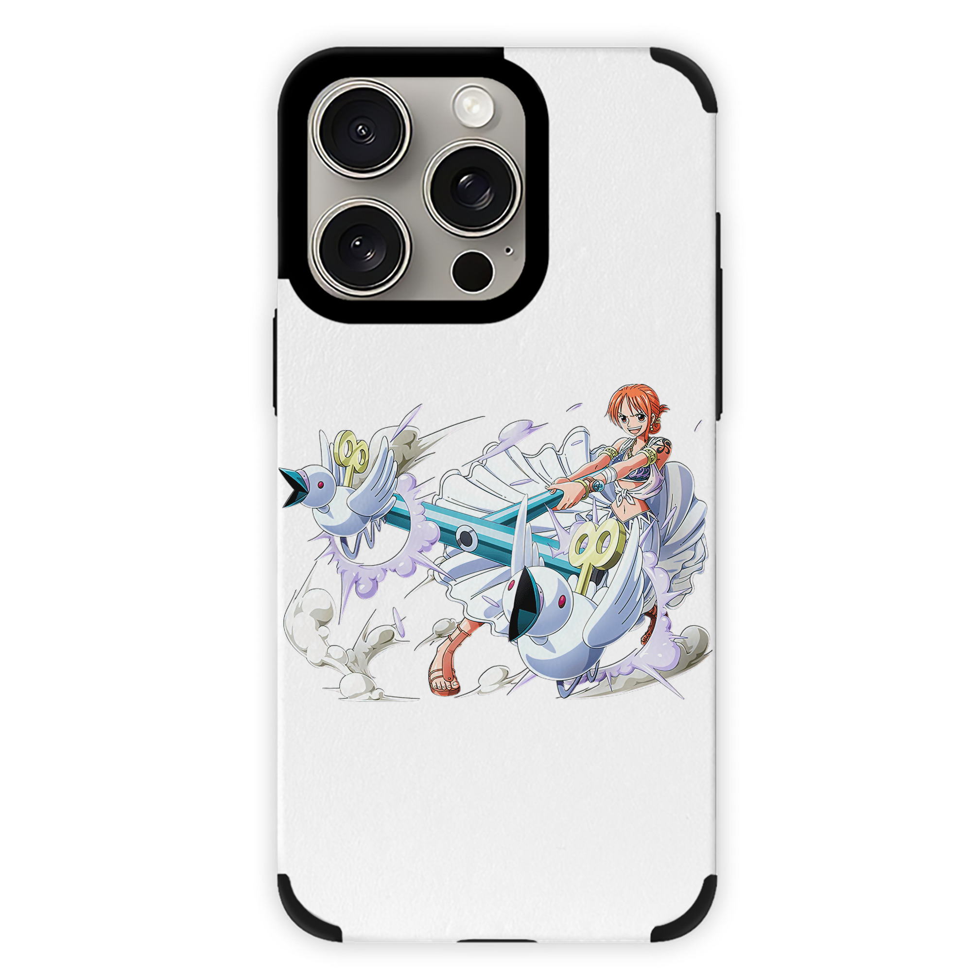 （画像用） ワンピース ナミ ONE PIECE Nami 【iPhone15ProMax対応】 PUレザー スマホケース 耐衝撃＆黄変防止