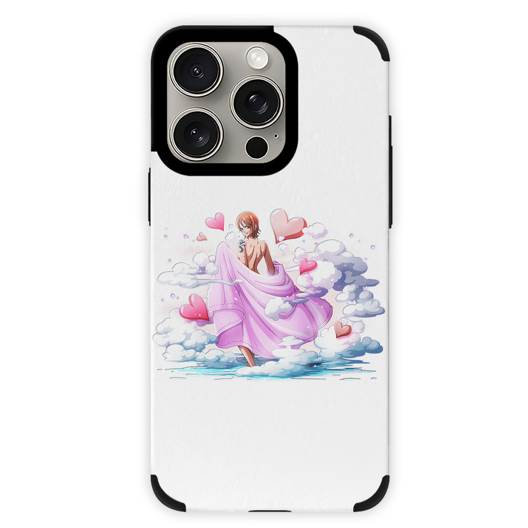 （画像用） ワンピース ナミ ONE PIECE Nami 【iPhone15ProMax対応】 PUレザー スマホケース 耐衝撃＆黄変防止