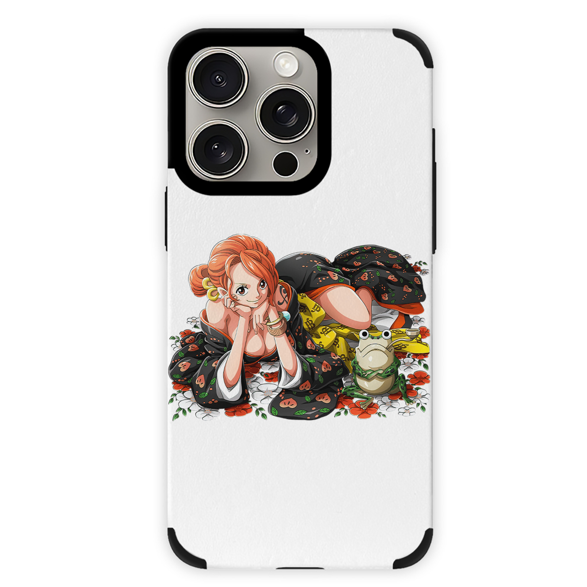 （画像用） ワンピース ナミ ONE PIECE Nami 【iPhone15ProMax対応】 PUレザー スマホケース 耐衝撃＆黄変防止