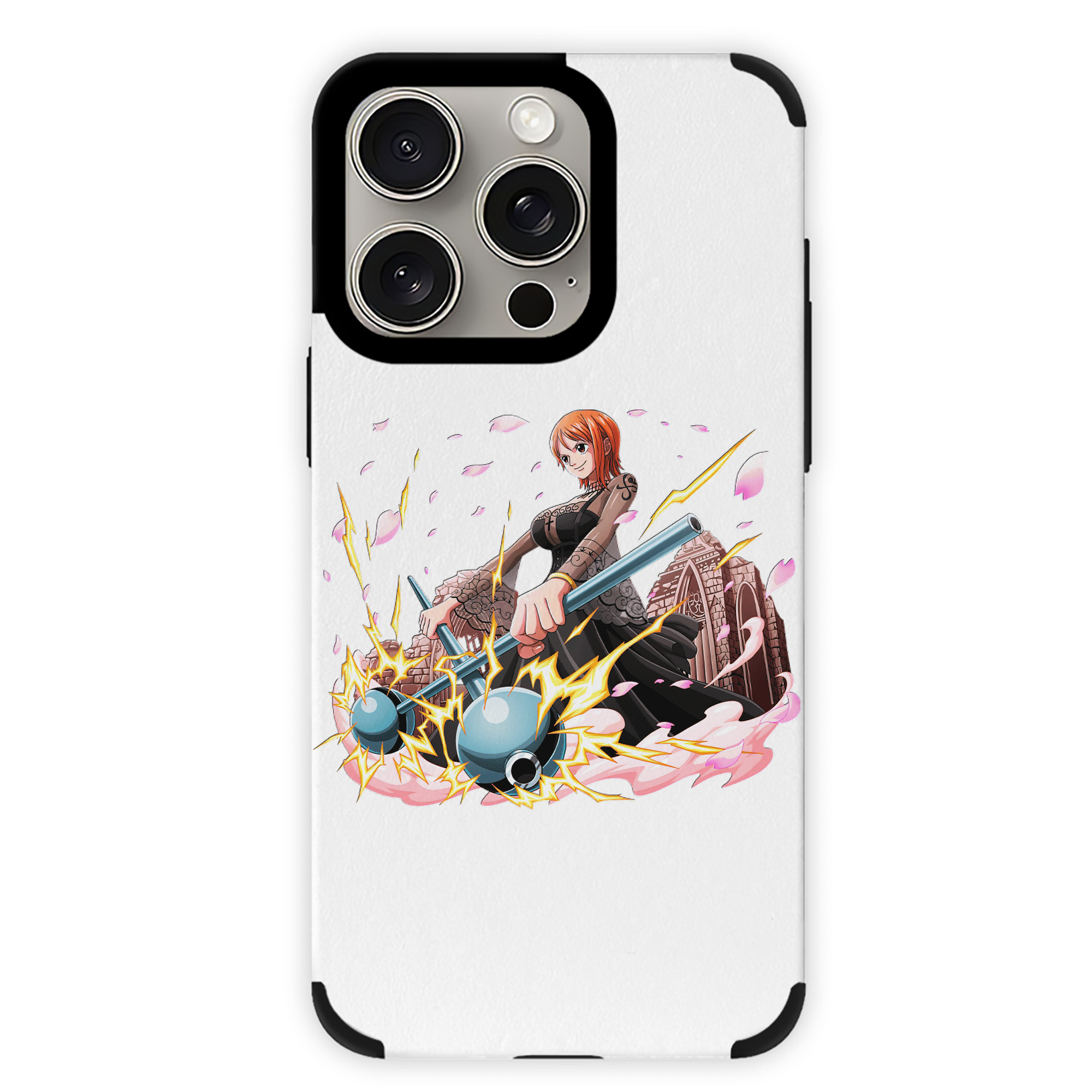 （画像用） ワンピース ナミ ONE PIECE Nami 【iPhone15ProMax対応】 PUレザー スマホケース 耐衝撃＆黄変防止