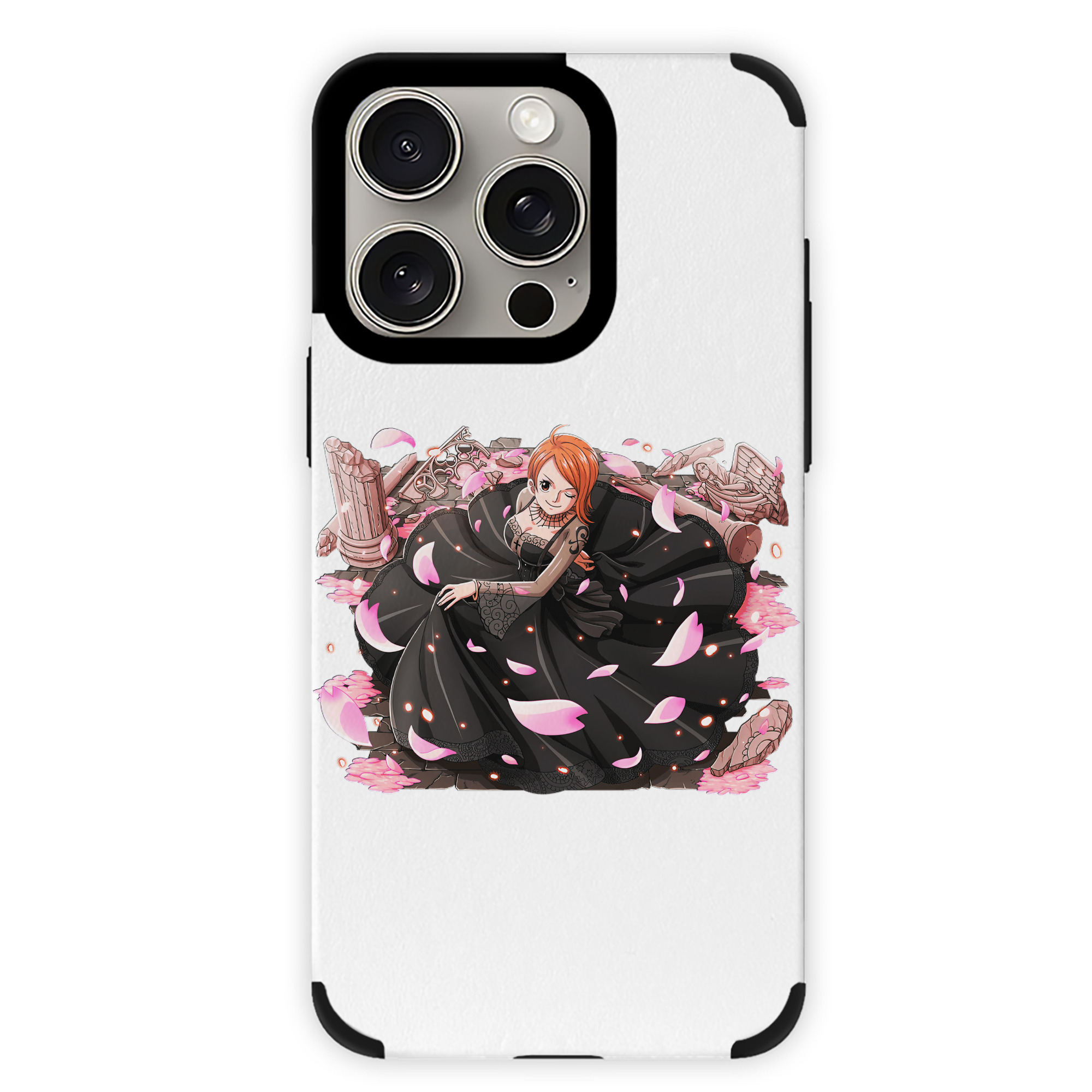 （画像用） ワンピース ナミ ONE PIECE Nami 【iPhone15ProMax対応】 PUレザー スマホケース 耐衝撃＆黄変防止
