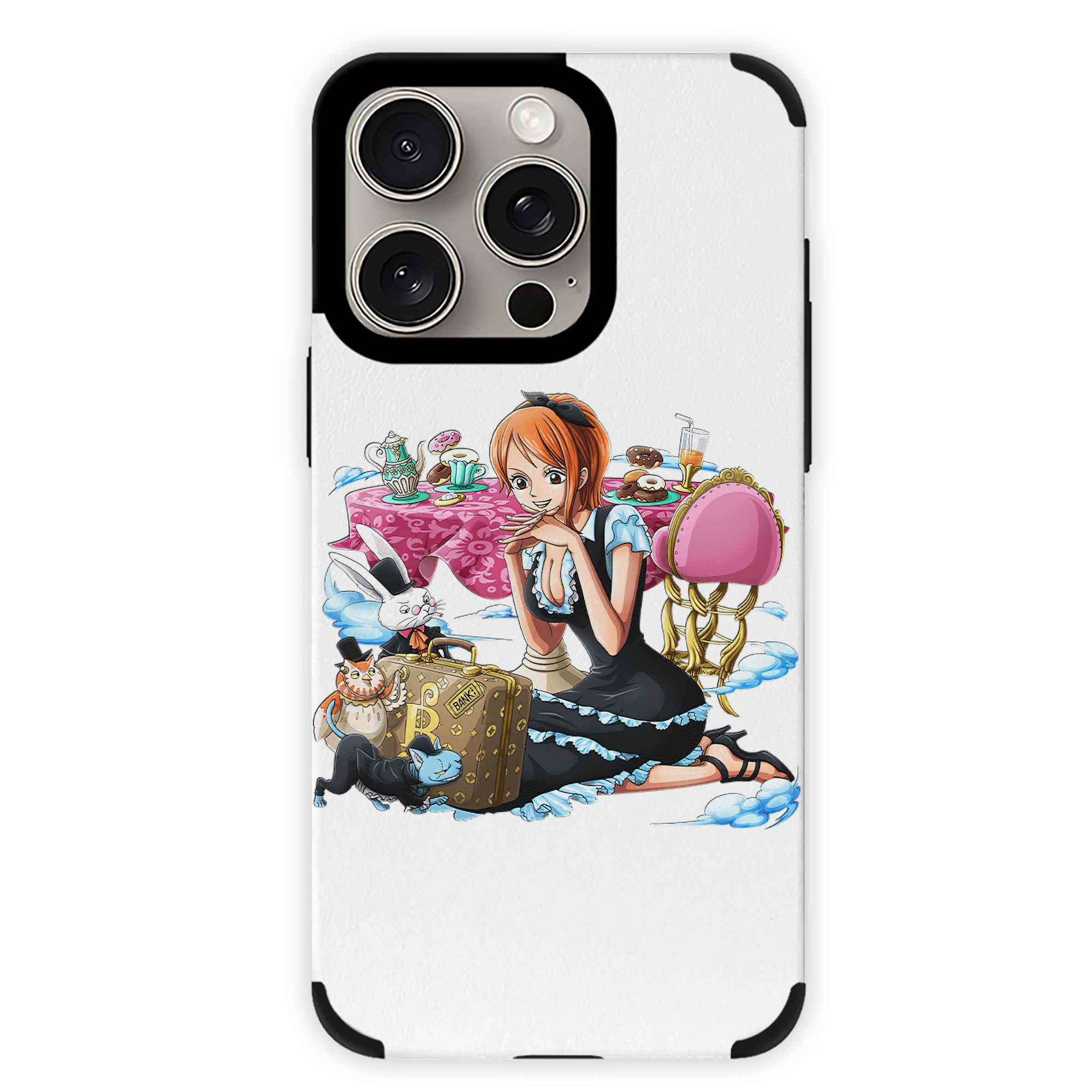 （画像用） ワンピース ナミ ONE PIECE Nami 【iPhone15ProMax対応】 PUレザー スマホケース 耐衝撃＆黄変防止