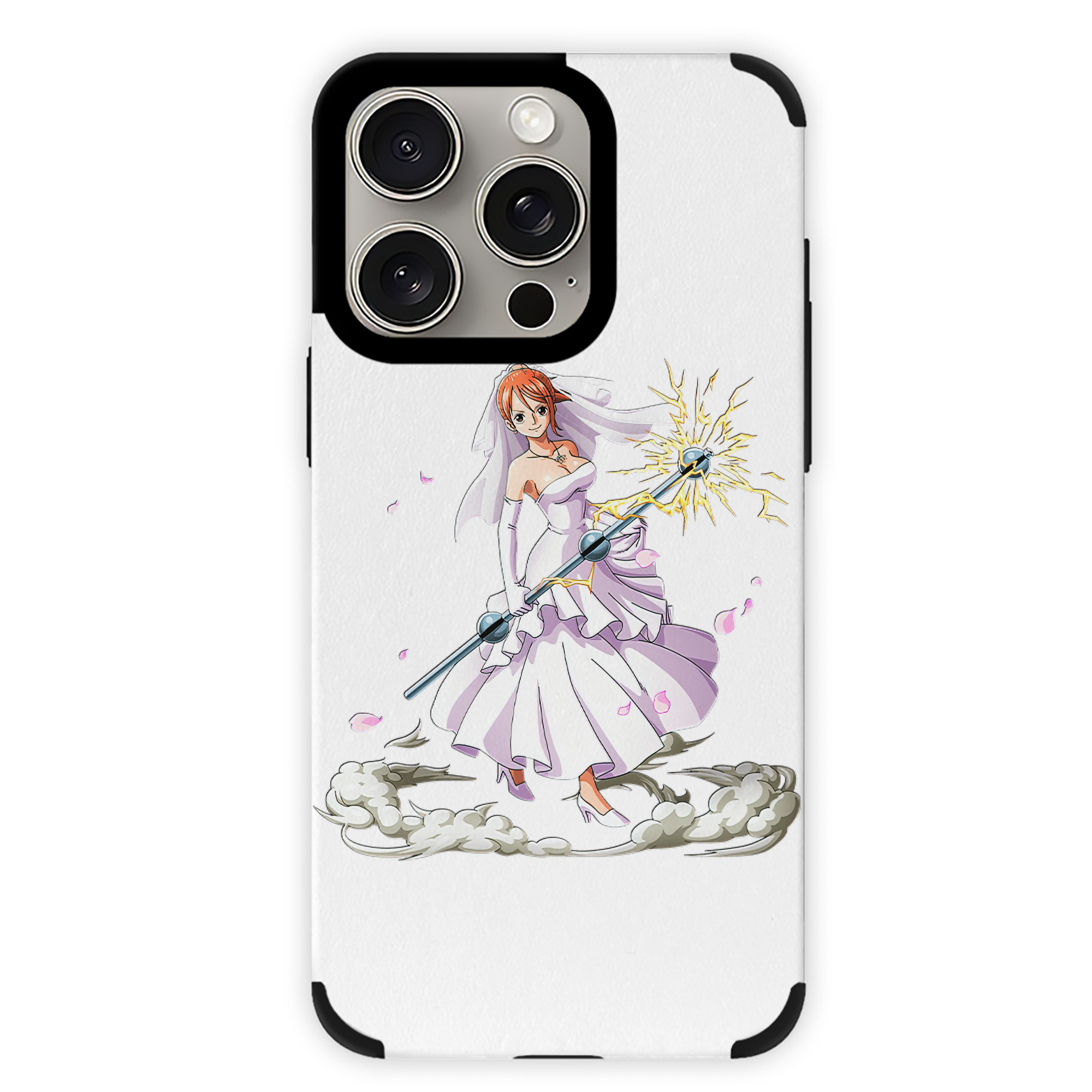 （画像用） ワンピース ナミ ONE PIECE Nami 【iPhone15ProMax対応】 PUレザー スマホケース 耐衝撃＆黄変防止