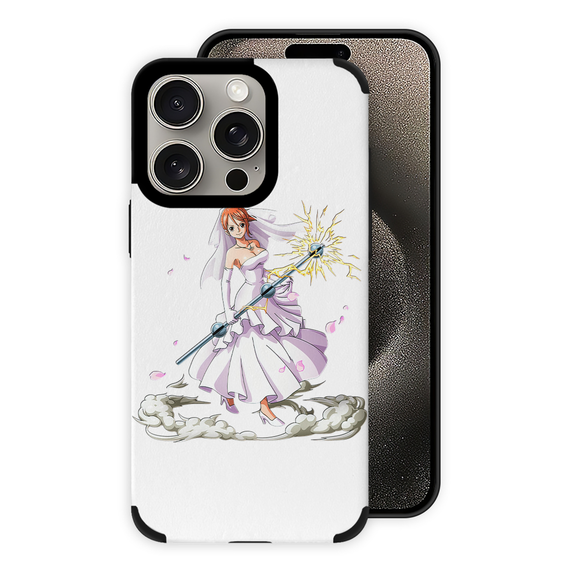 （画像用） ワンピース ナミ ONE PIECE Nami 【iPhone15ProMax対応】 PUレザー スマホケース 耐衝撃＆黄変防止
