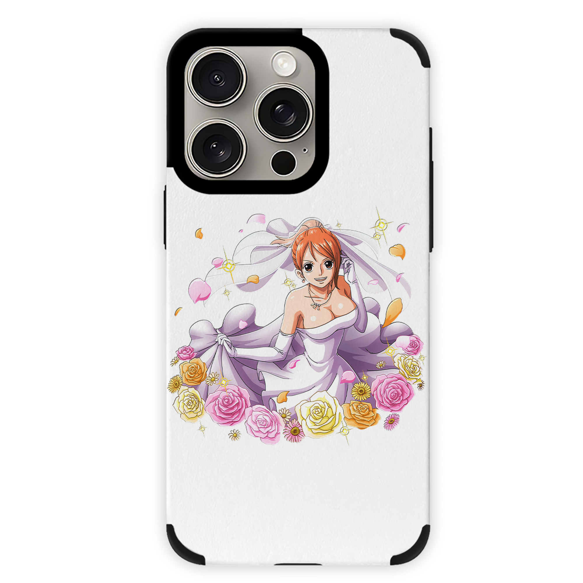 （画像用） ワンピース ナミ ONE PIECE Nami 【iPhone15ProMax対応】 PUレザー スマホケース 耐衝撃＆黄変防止