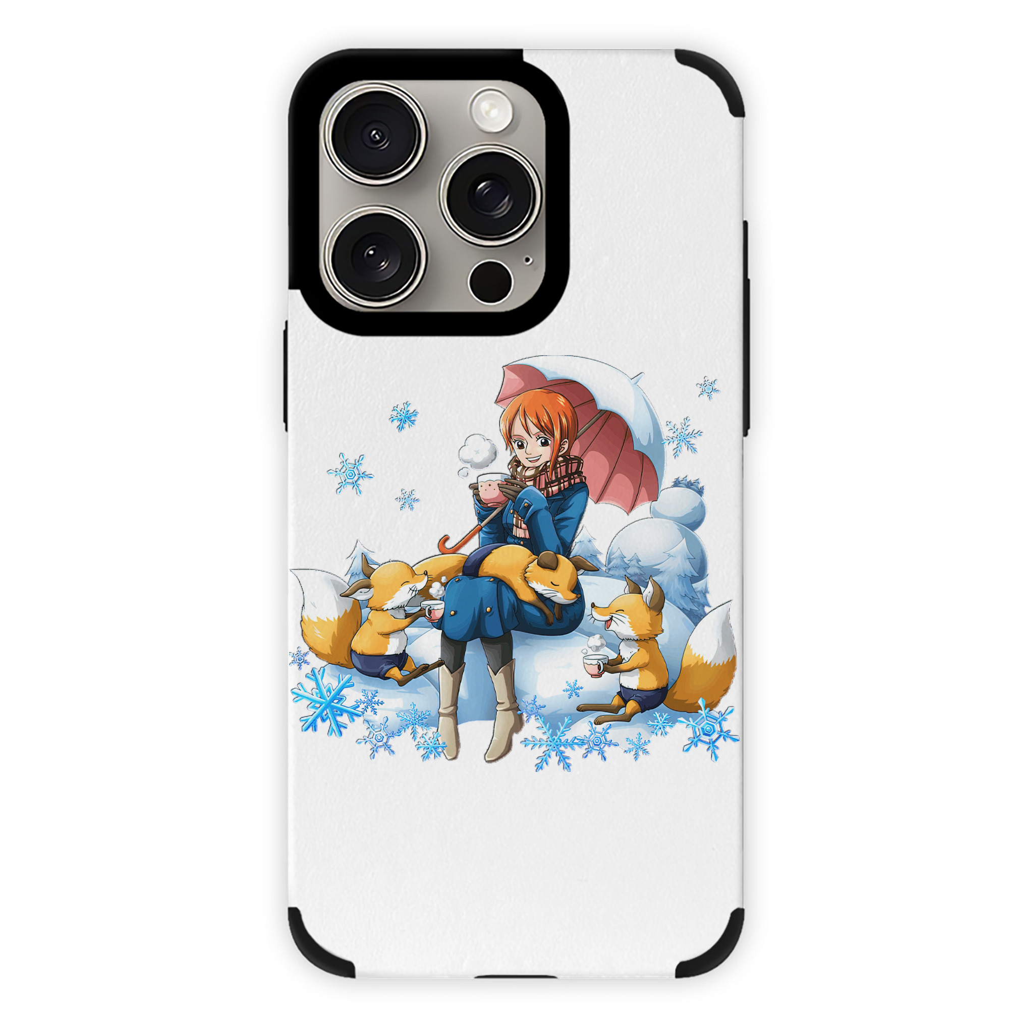 （画像用） ワンピース ナミ ONE PIECE Nami 【iPhone15ProMax対応】 PUレザー スマホケース 耐衝撃＆黄変防止