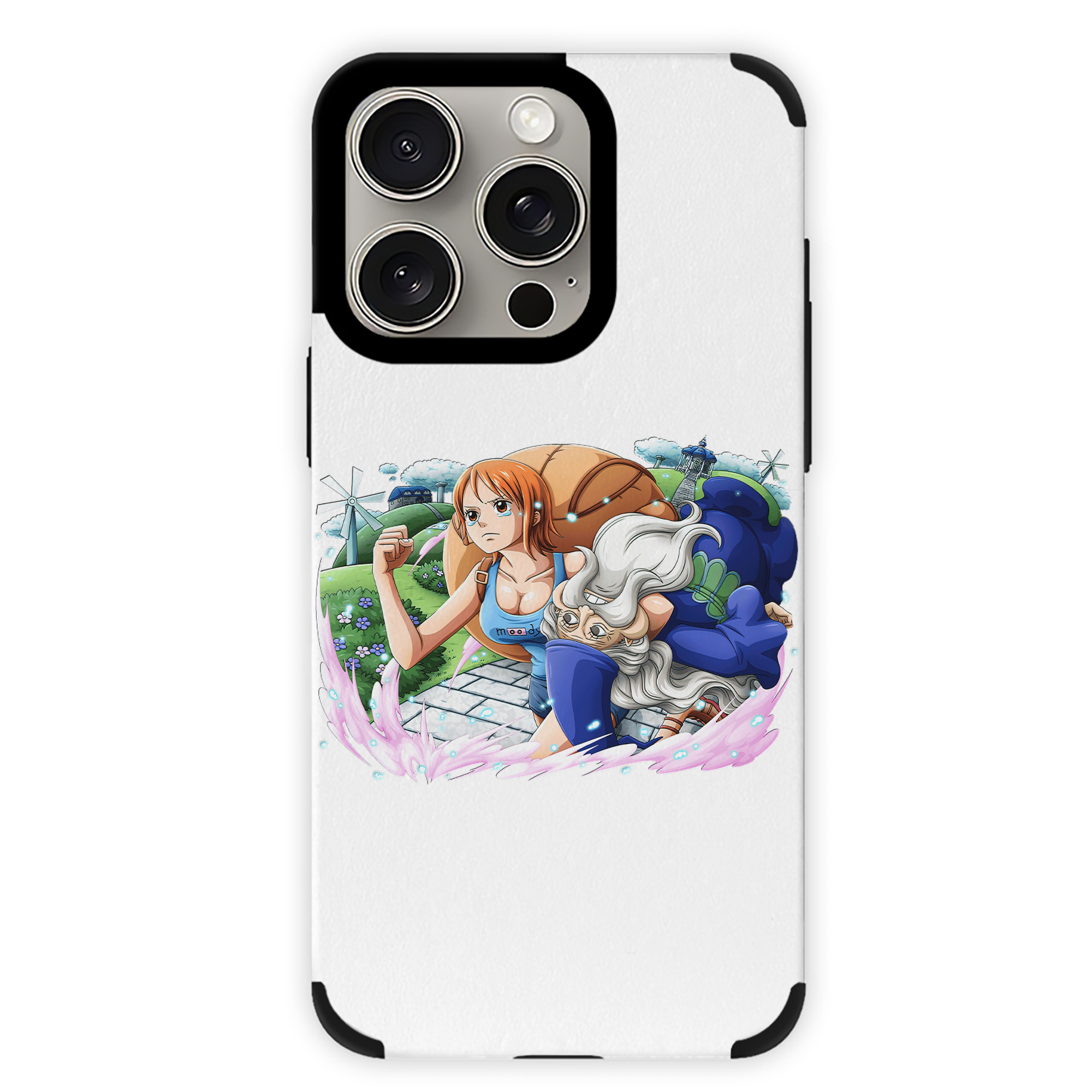 （画像用） ワンピース ナミ ONE PIECE Nami 【iPhone15ProMax対応】 PUレザー スマホケース 耐衝撃＆黄変防止