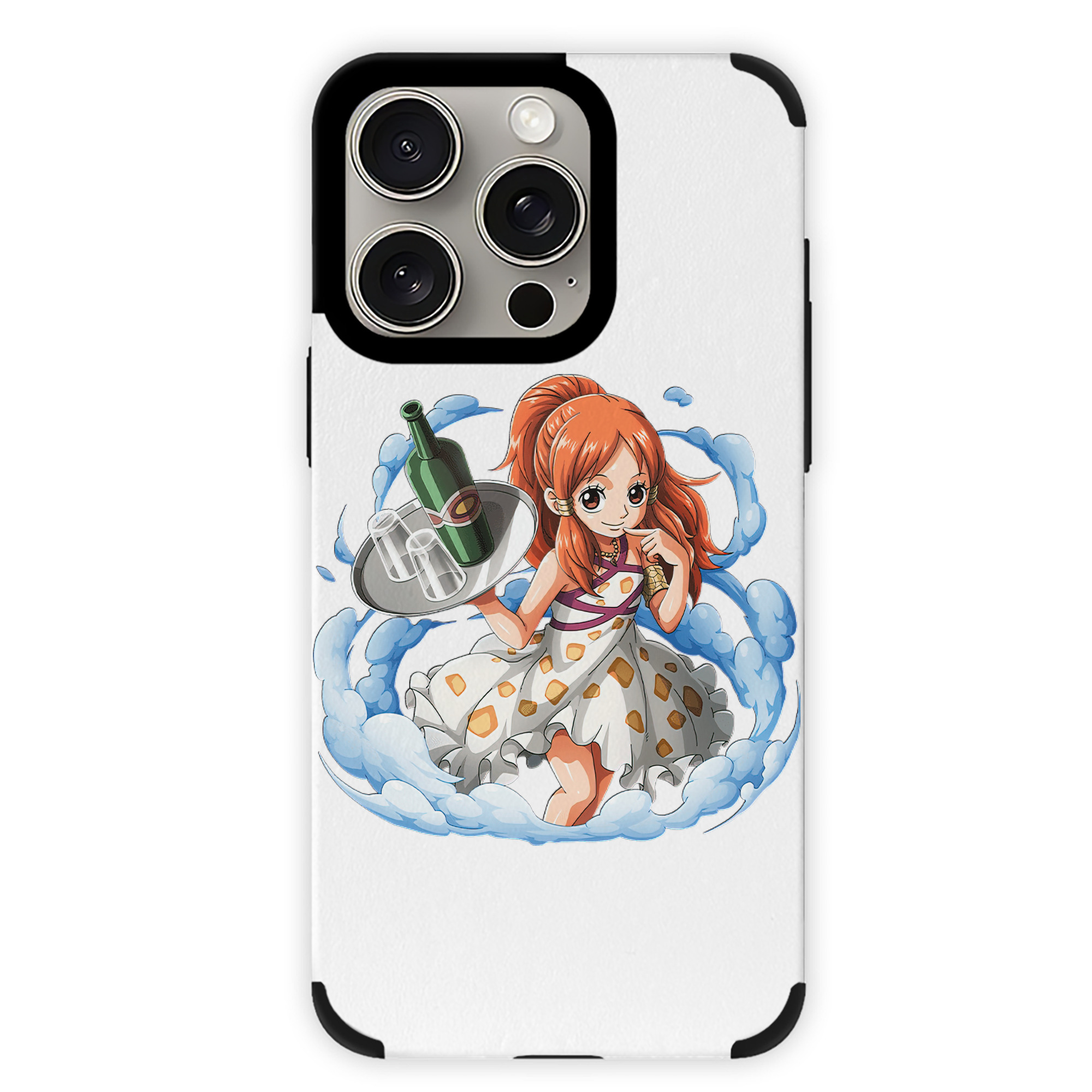 （画像用） ワンピース ナミ ONE PIECE Nami 【iPhone15ProMax対応】 PUレザー スマホケース 耐衝撃＆黄変防止