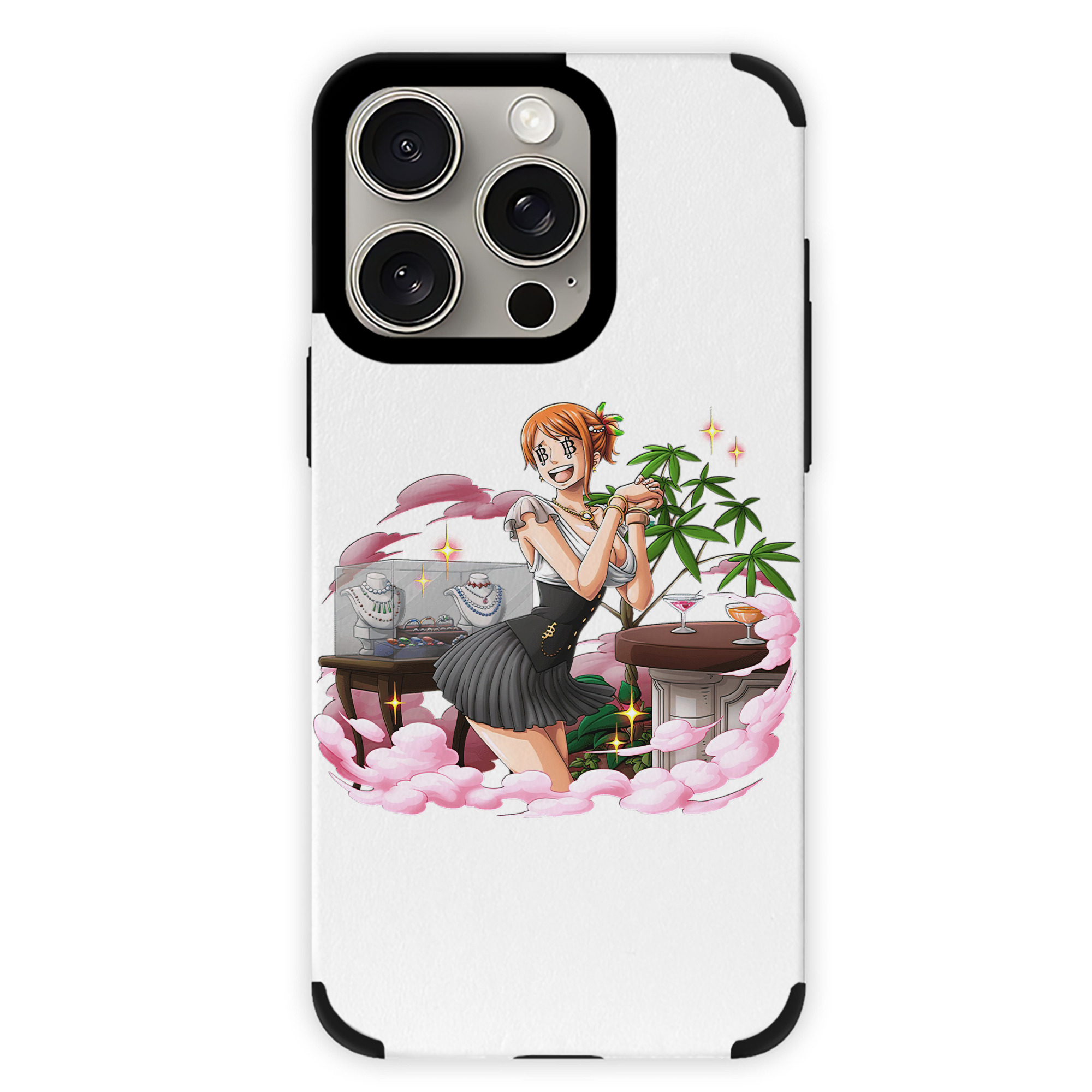 （画像用） ワンピース ナミ ONE PIECE Nami 【iPhone15ProMax対応】 PUレザー スマホケース 耐衝撃＆黄変防止