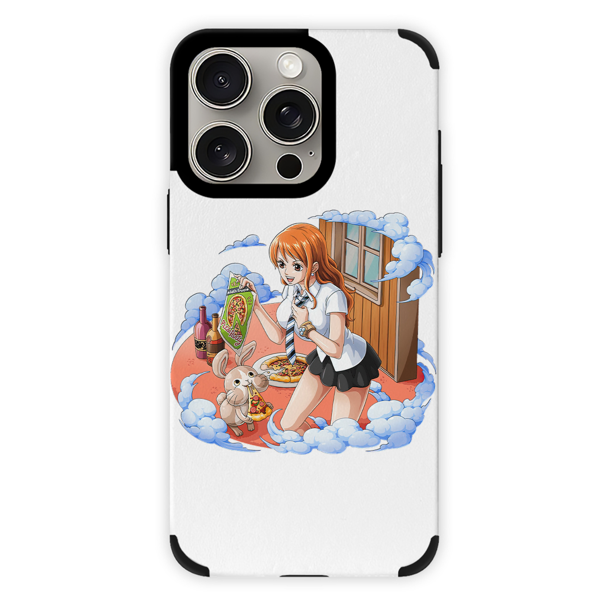 （画像用） ワンピース ナミ ONE PIECE Nami 【iPhone15ProMax対応】 PUレザー スマホケース 耐衝撃＆黄変防止