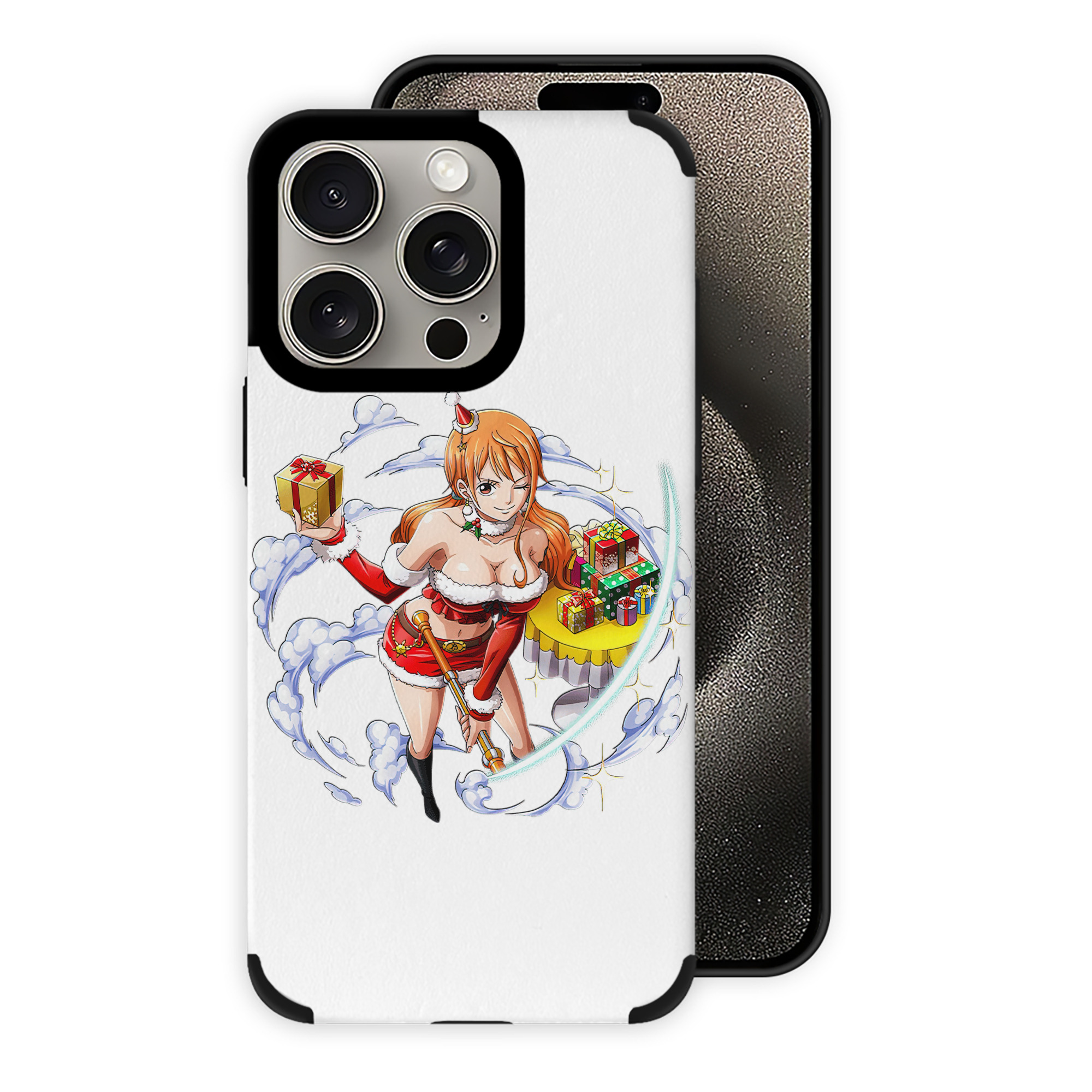（画像用） ワンピース ナミ ONE PIECE Nami 【iPhone15ProMax対応】 PUレザー スマホケース 耐衝撃＆黄変防止
