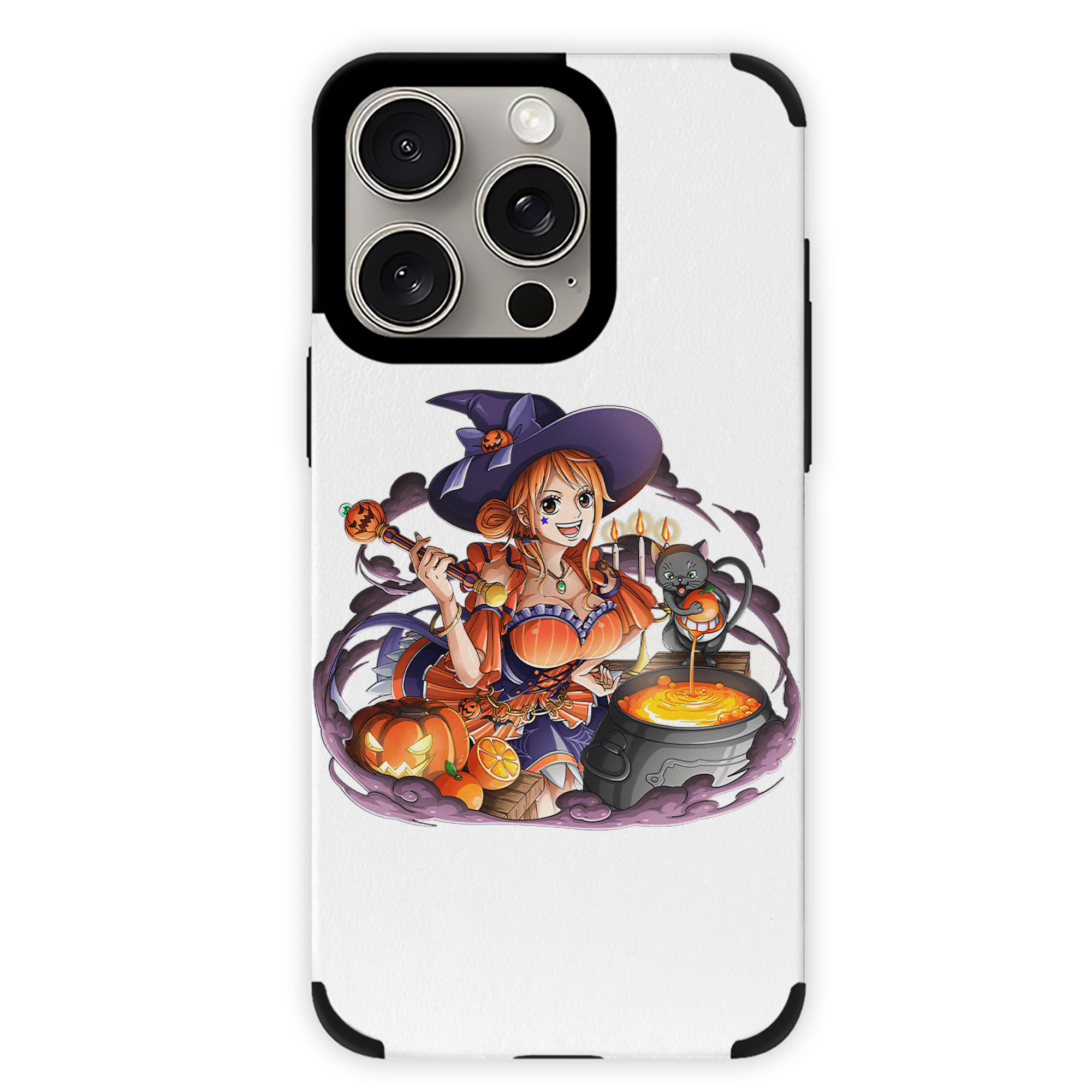（画像用） ワンピース ナミ ONE PIECE Nami 【iPhone15ProMax対応】 PUレザー スマホケース 耐衝撃＆黄変防止