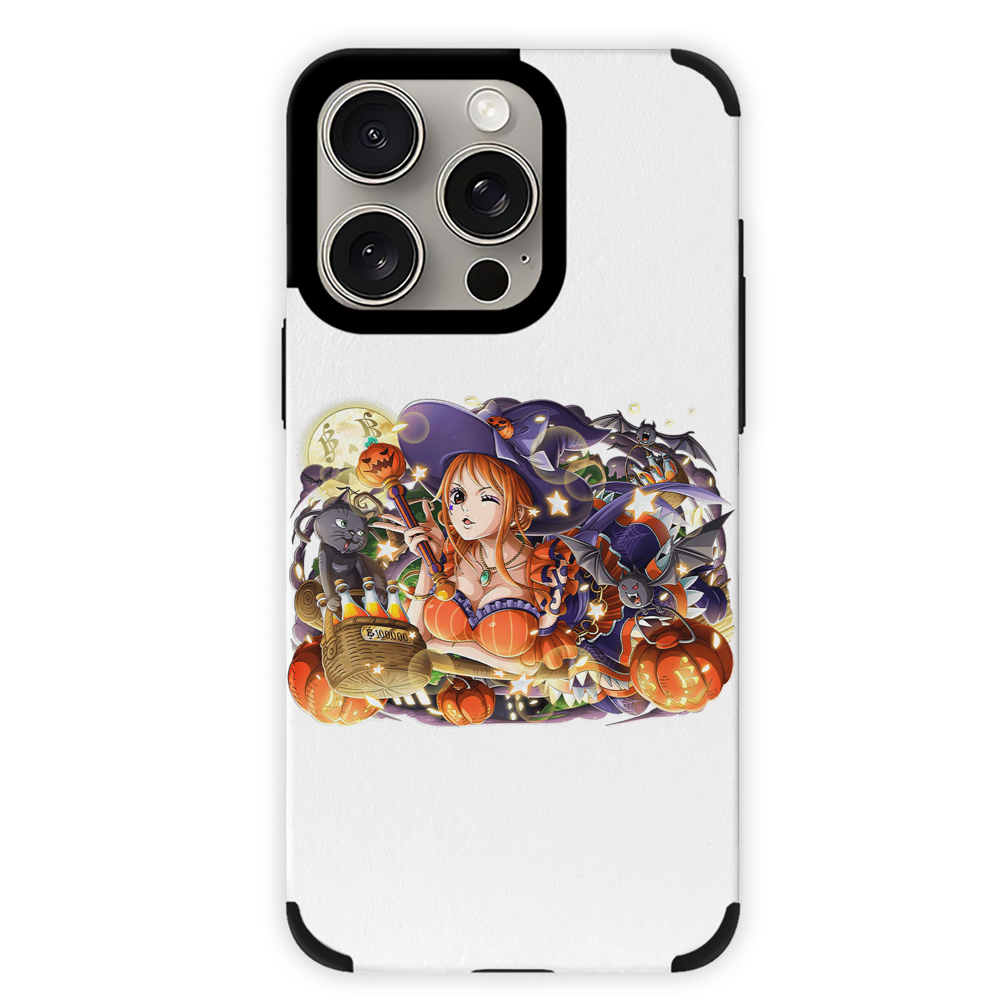 （画像用） ワンピース ナミ ONE PIECE Nami 【iPhone15ProMax対応】 PUレザー スマホケース 耐衝撃＆黄変防止