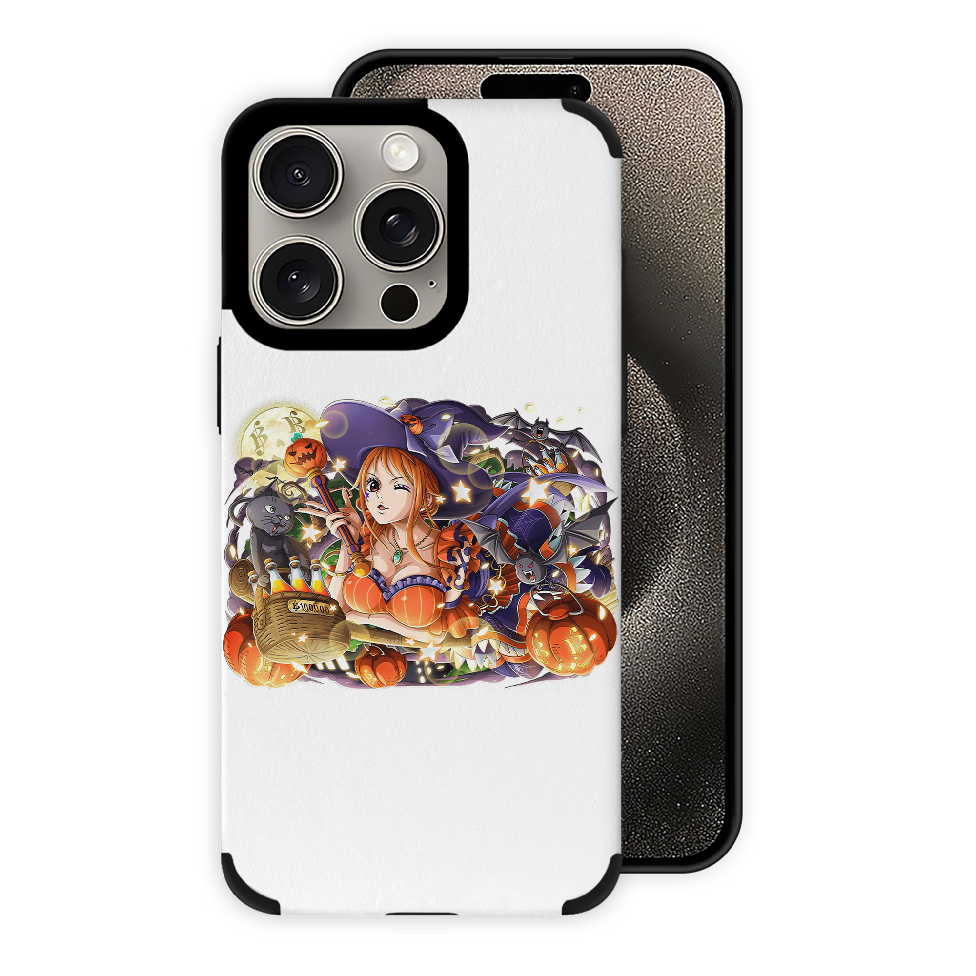 （画像用） ワンピース ナミ ONE PIECE Nami 【iPhone15ProMax対応】 PUレザー スマホケース 耐衝撃＆黄変防止