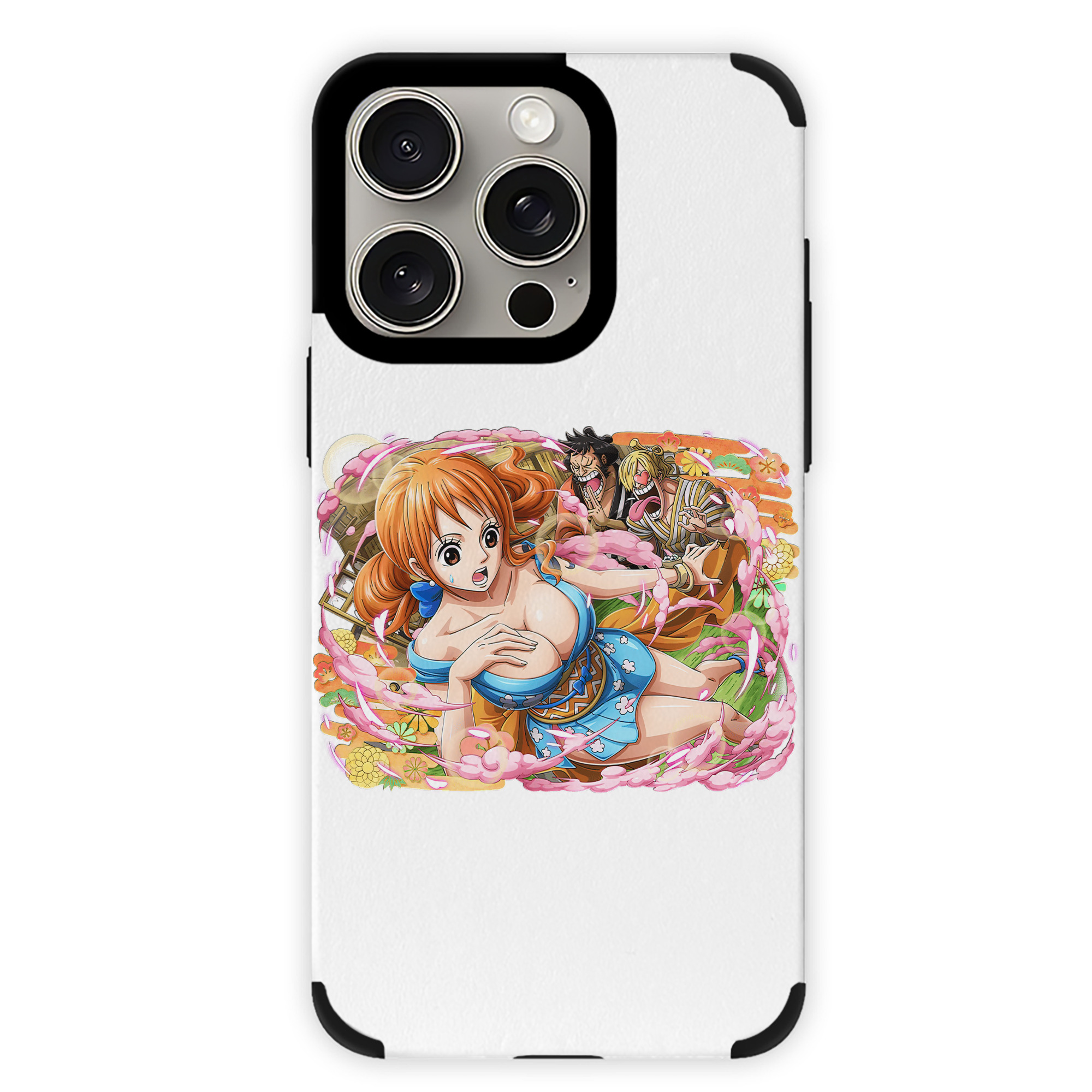 （画像用） ワンピース ナミ ONE PIECE Nami 【iPhone15ProMax対応】 PUレザー スマホケース 耐衝撃＆黄変防止