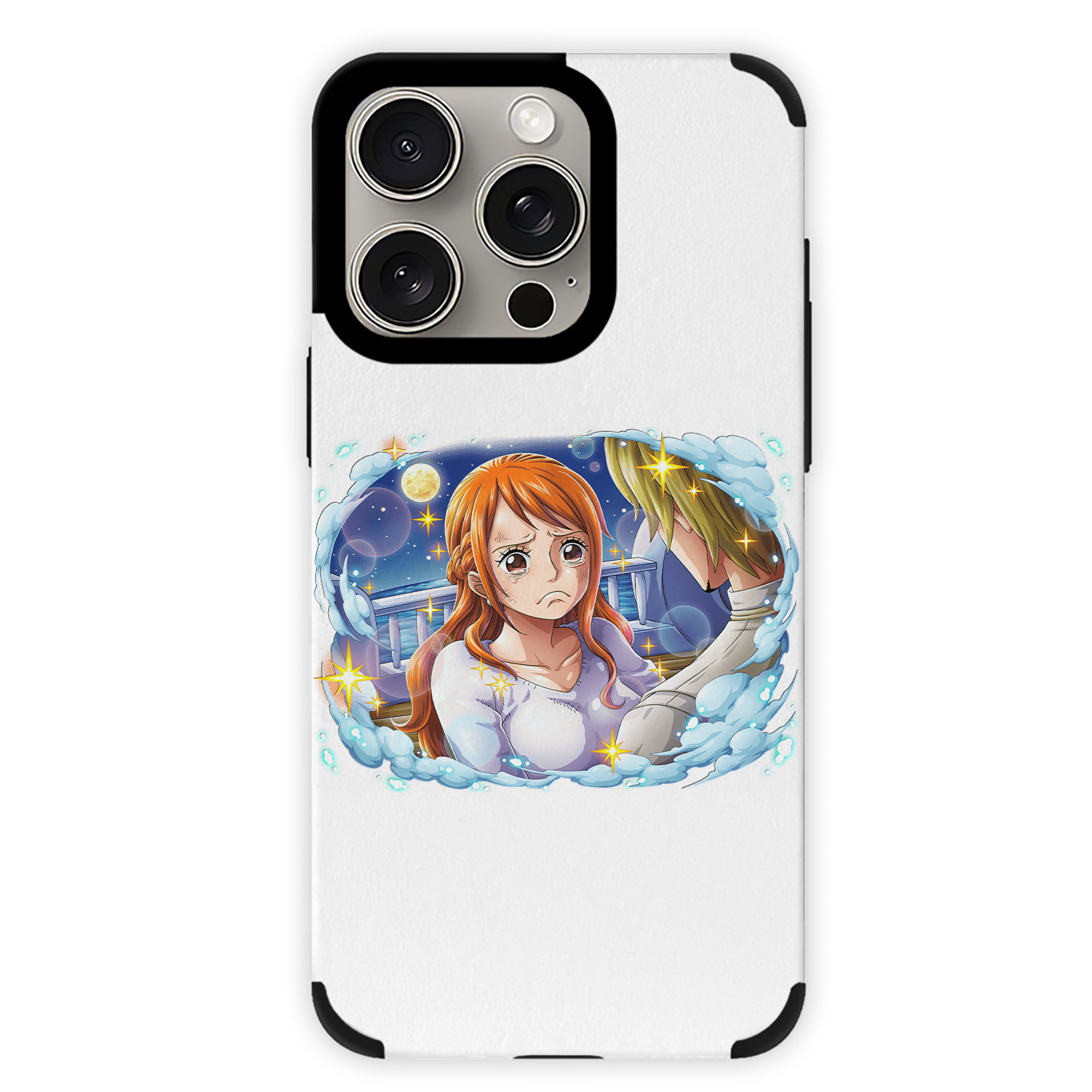（画像用） ワンピース ナミ ONE PIECE Nami 【iPhone15ProMax対応】 PUレザー スマホケース 耐衝撃＆黄変防止