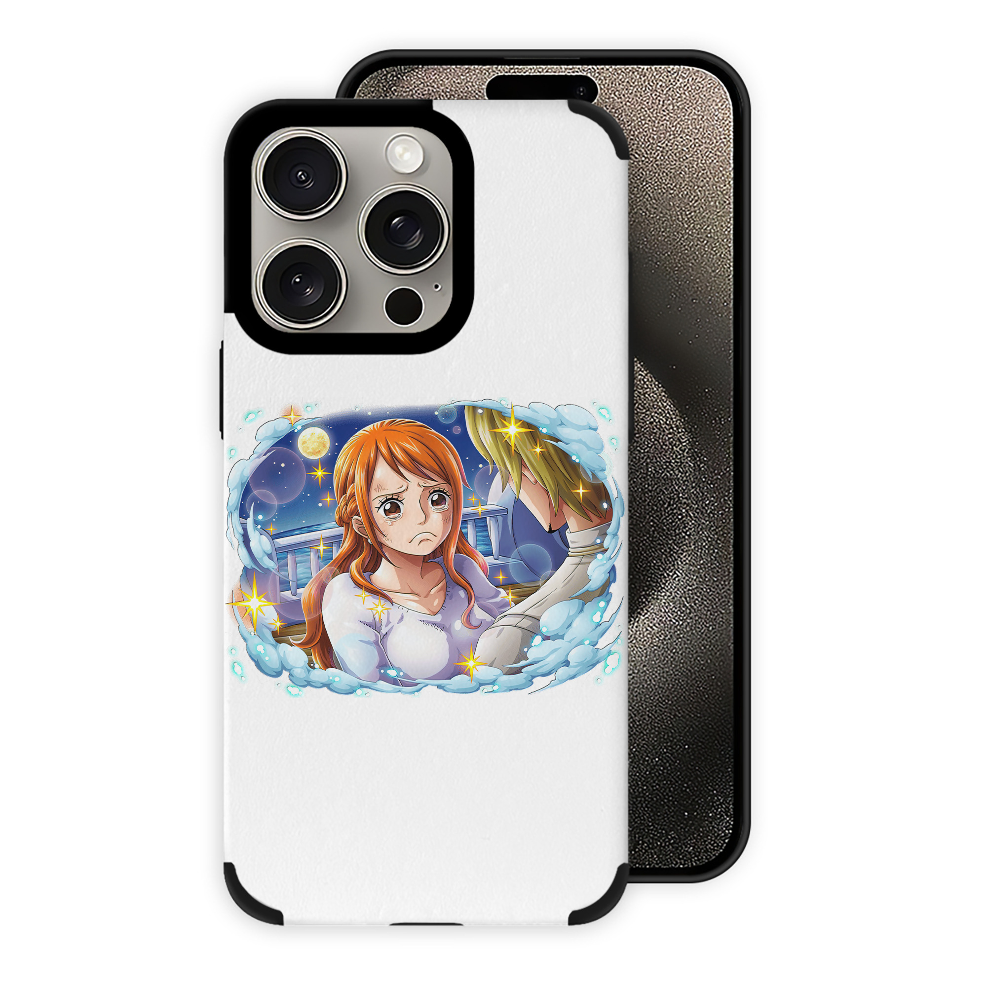 （画像用） ワンピース ナミ ONE PIECE Nami 【iPhone15ProMax対応】 PUレザー スマホケース 耐衝撃＆黄変防止