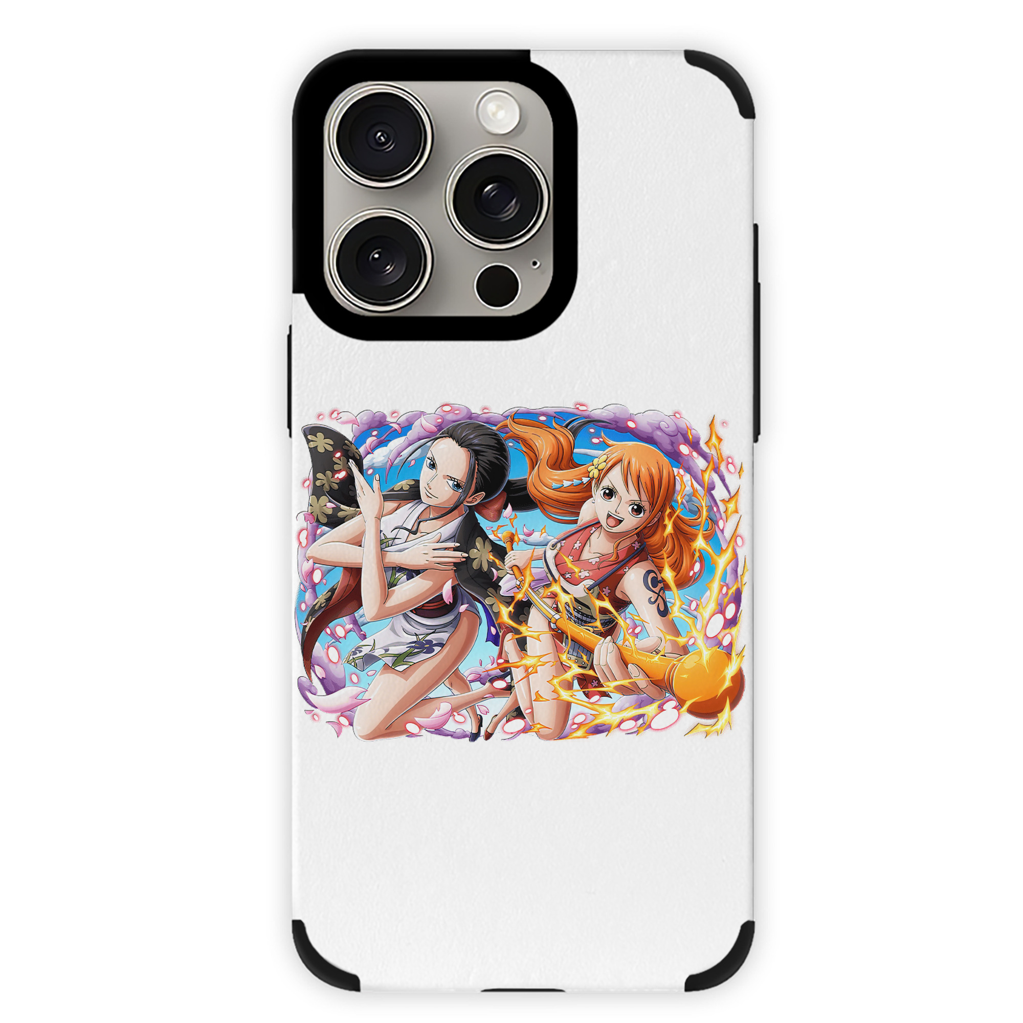 （画像用） ワンピース ナミ ONE PIECE Nami 【iPhone15ProMax対応】 PUレザー スマホケース 耐衝撃＆黄変防止