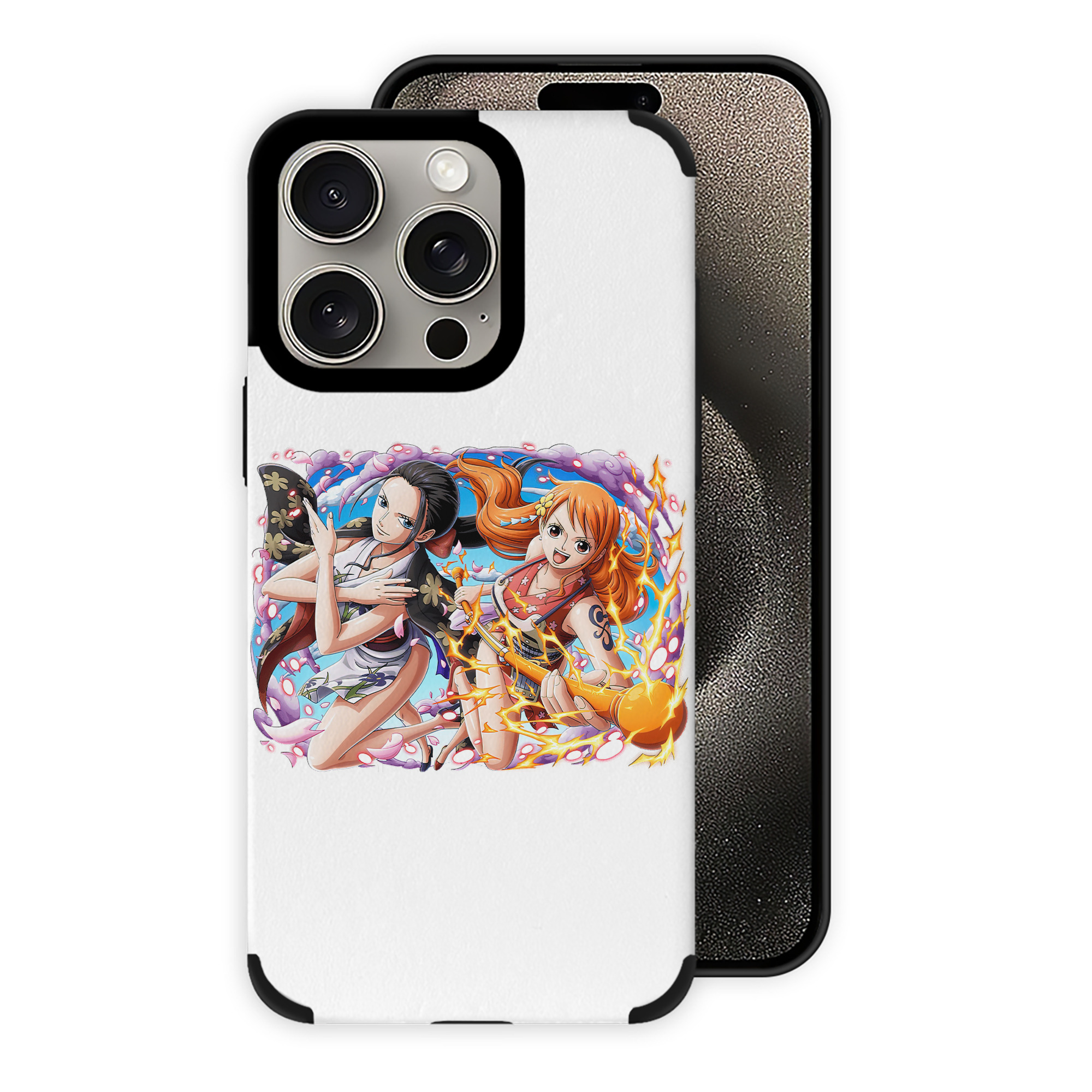 （画像用） ワンピース ナミ ONE PIECE Nami 【iPhone15ProMax対応】 PUレザー スマホケース 耐衝撃＆黄変防止