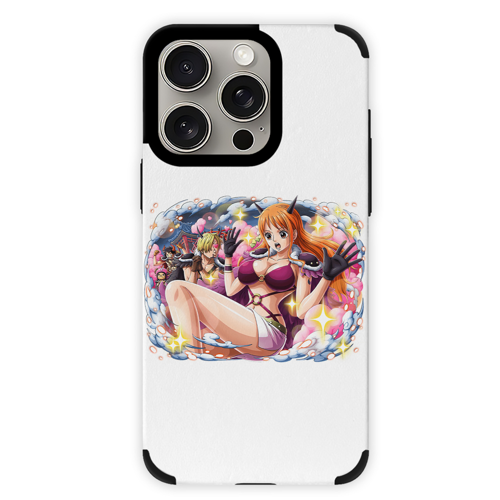 （画像用） ワンピース ナミ ONE PIECE Nami 【iPhone15ProMax対応】 PUレザー スマホケース 耐衝撃＆黄変防止