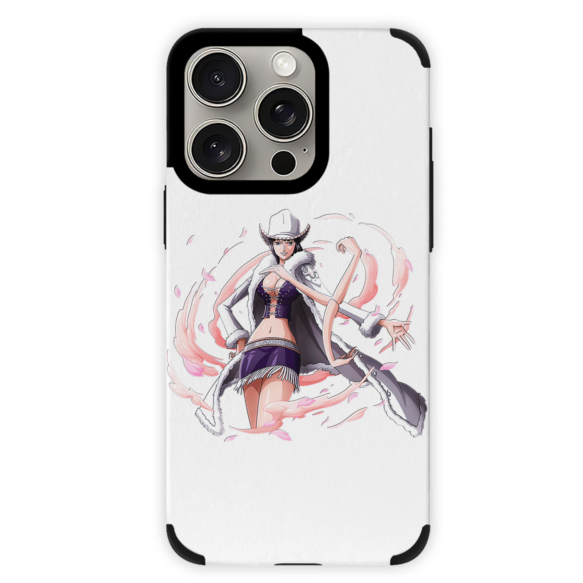 （画像用） ワンピース ニコ・ロビン ONE PIECE Nico Robin 【iPhone15ProMax対応】 PUレザー スマホケース 耐衝撃＆黄変防止